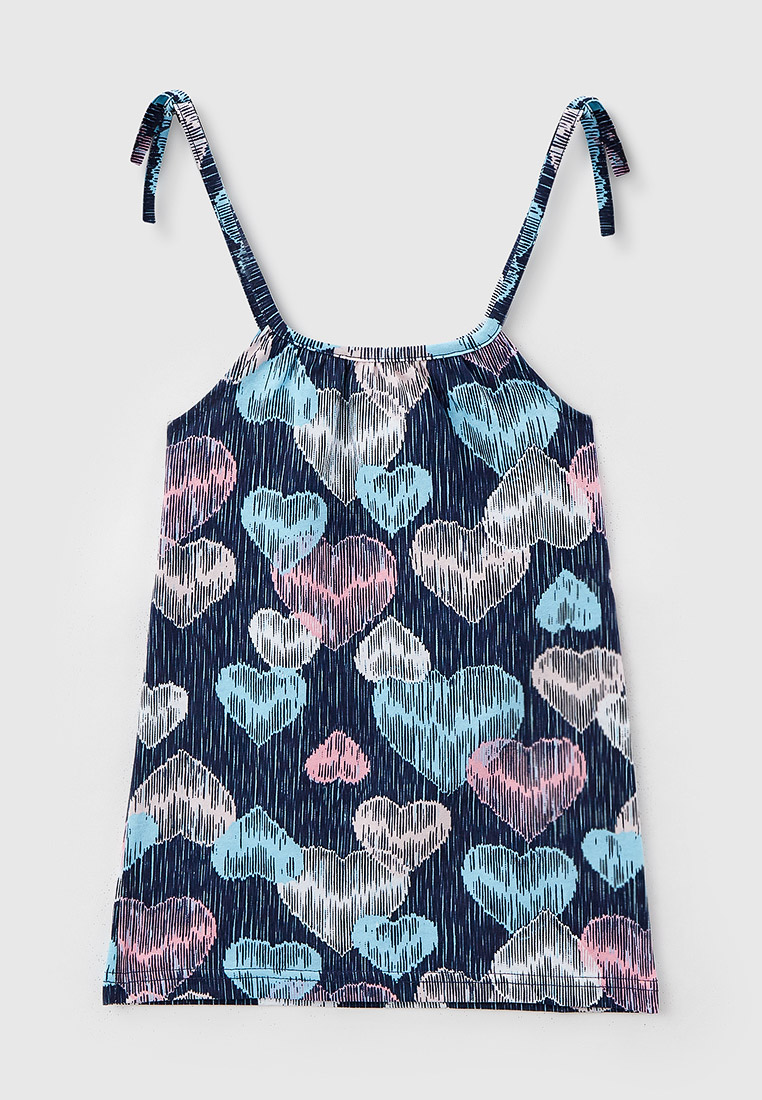 Сарафан Агапэ 8100-т.синий-сердечки