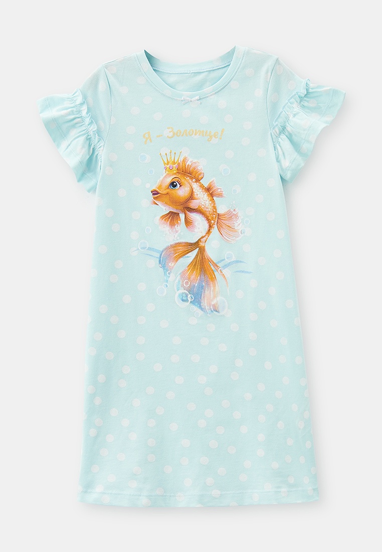 Ночная сорочка MARK FORMELLE 577723/24-26183ПП-0/горох на голубом