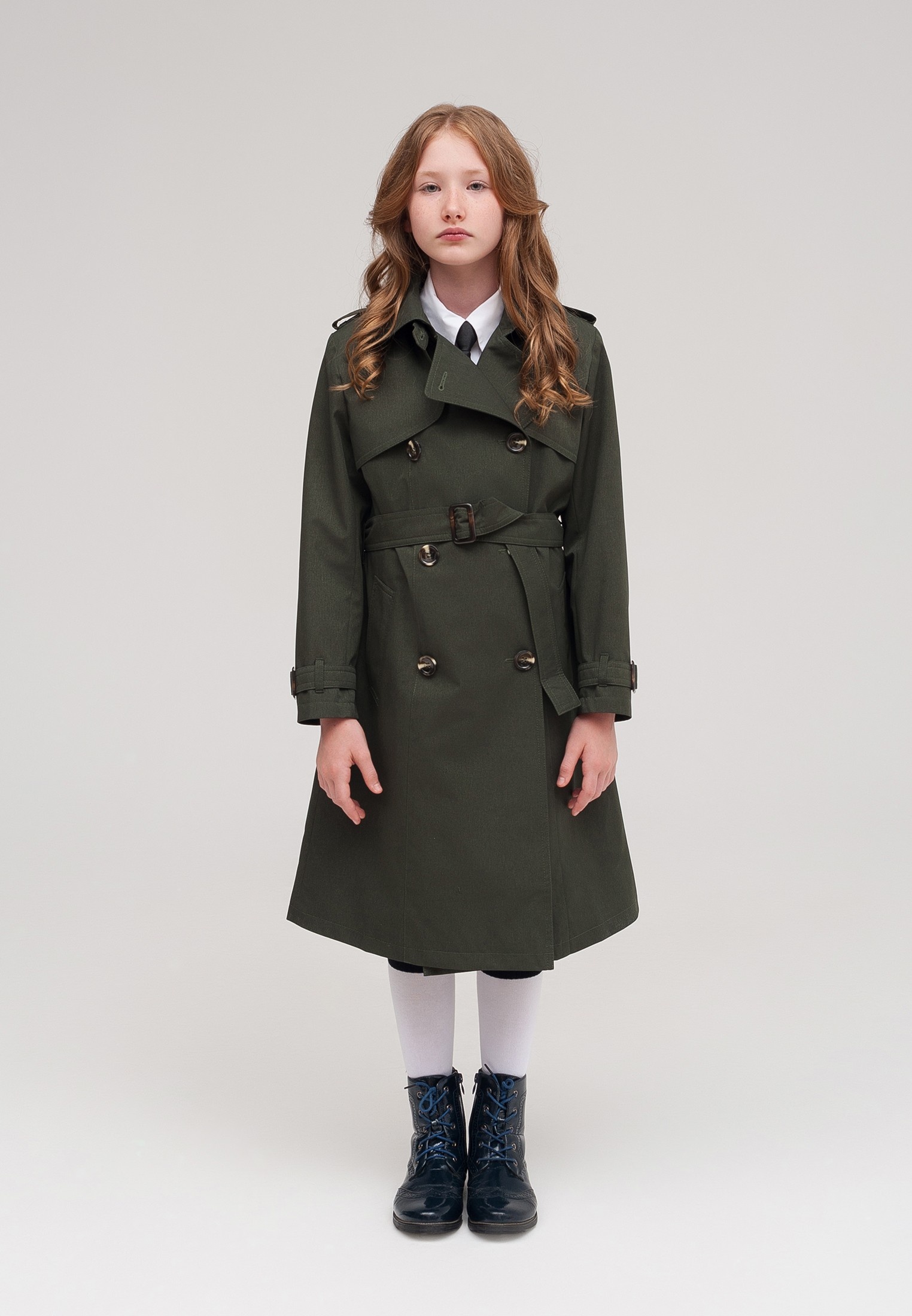 Пальто для девочек Smith's brand PA66_хаки