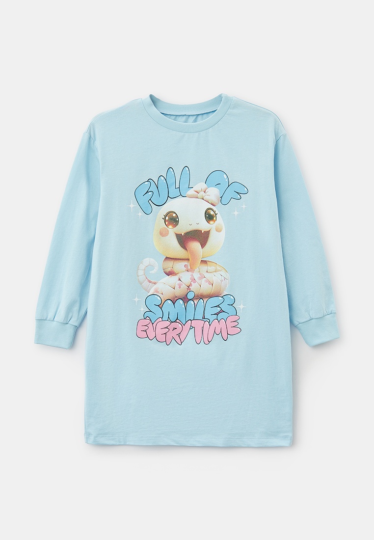 Ночная сорочка MARK FORMELLE 577718/24-26243ПП-0/насыщенныйголубпеч-116/122