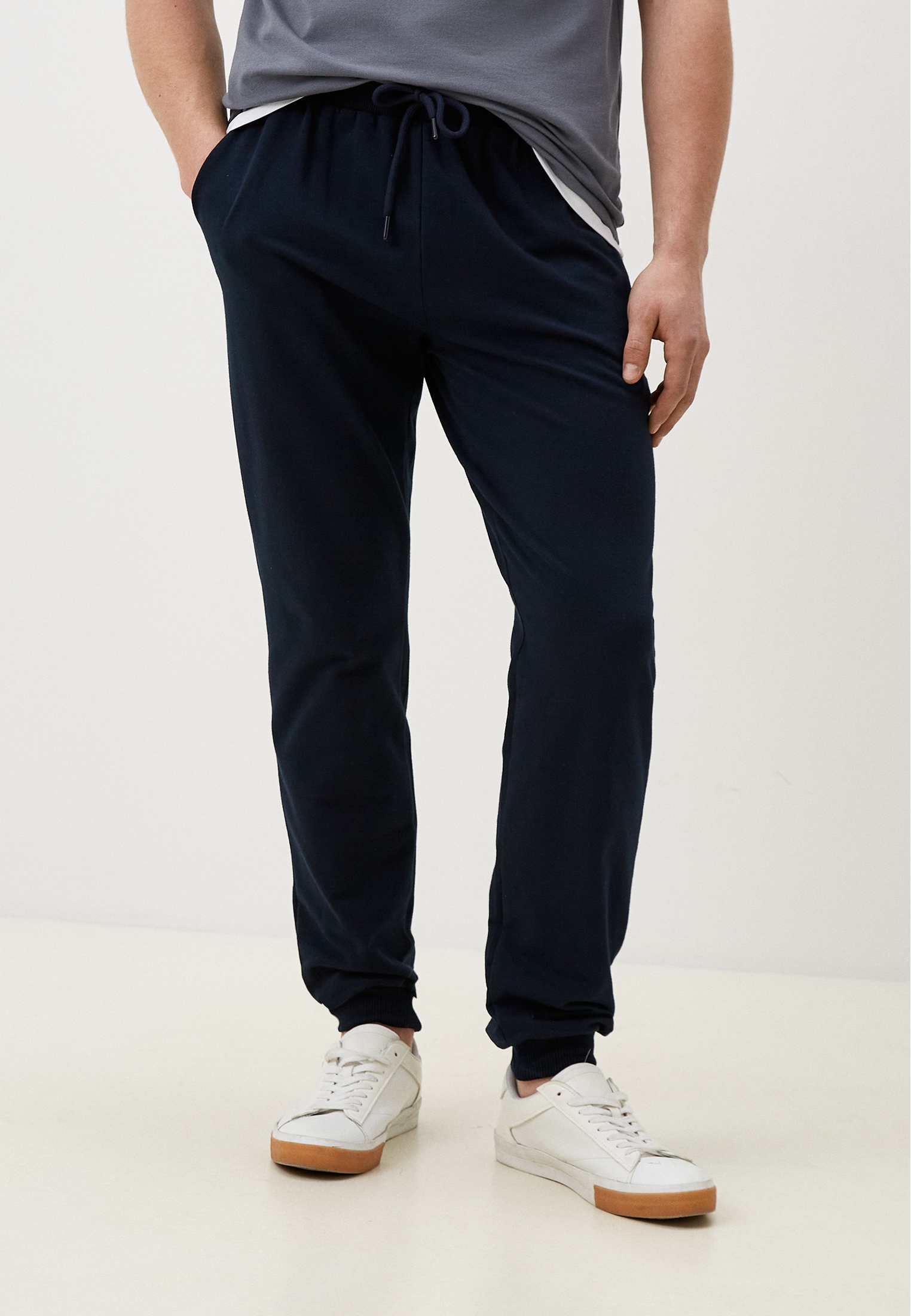 Мужские спортивные брюки Modjimoda Брюки-спорт-мужскиеБрюки-мужские-темно-синие-L