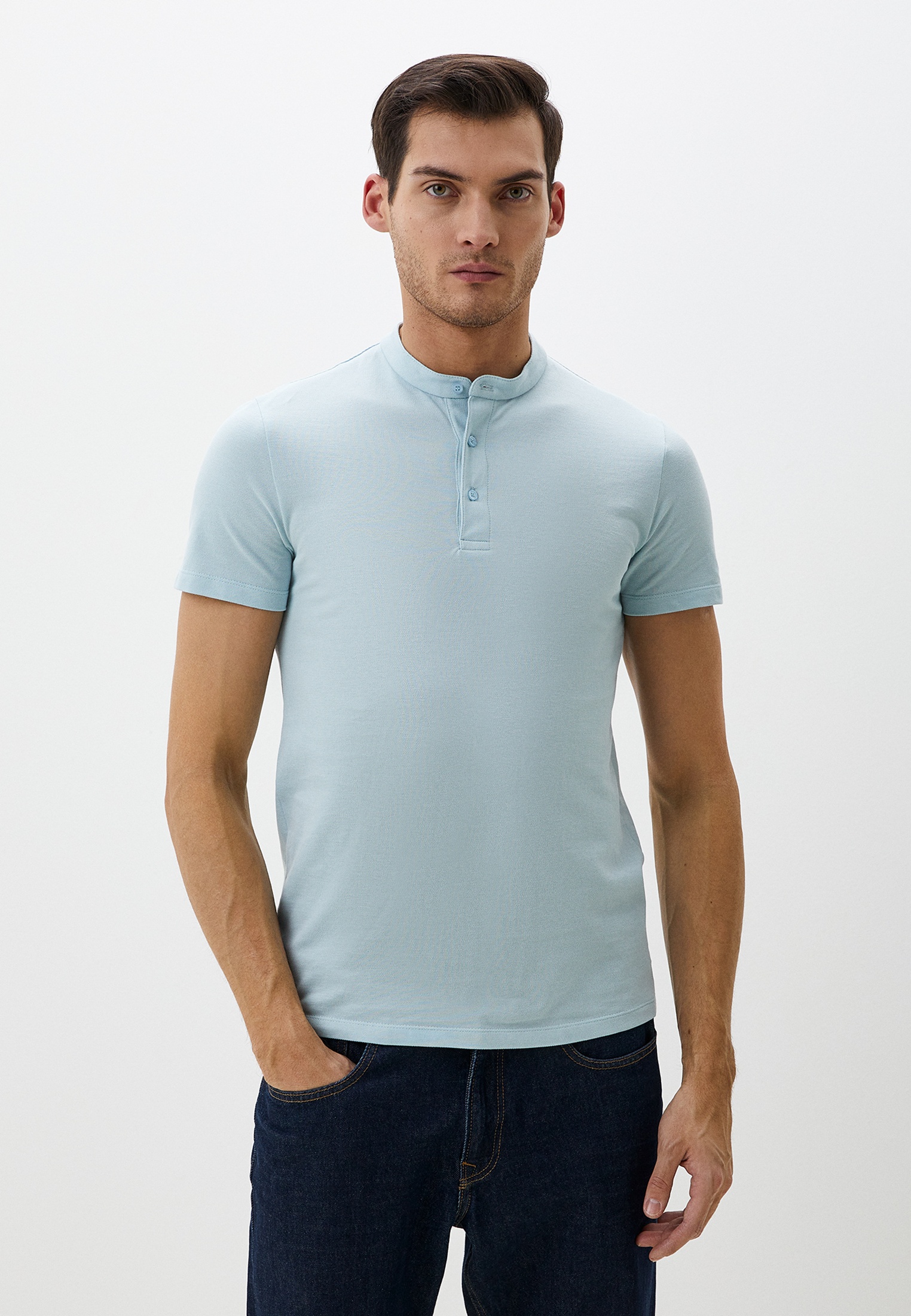 Футболка с коротким рукавом MARK FORMELLE 111697/1/24-3683Ц-11/голубая дымка