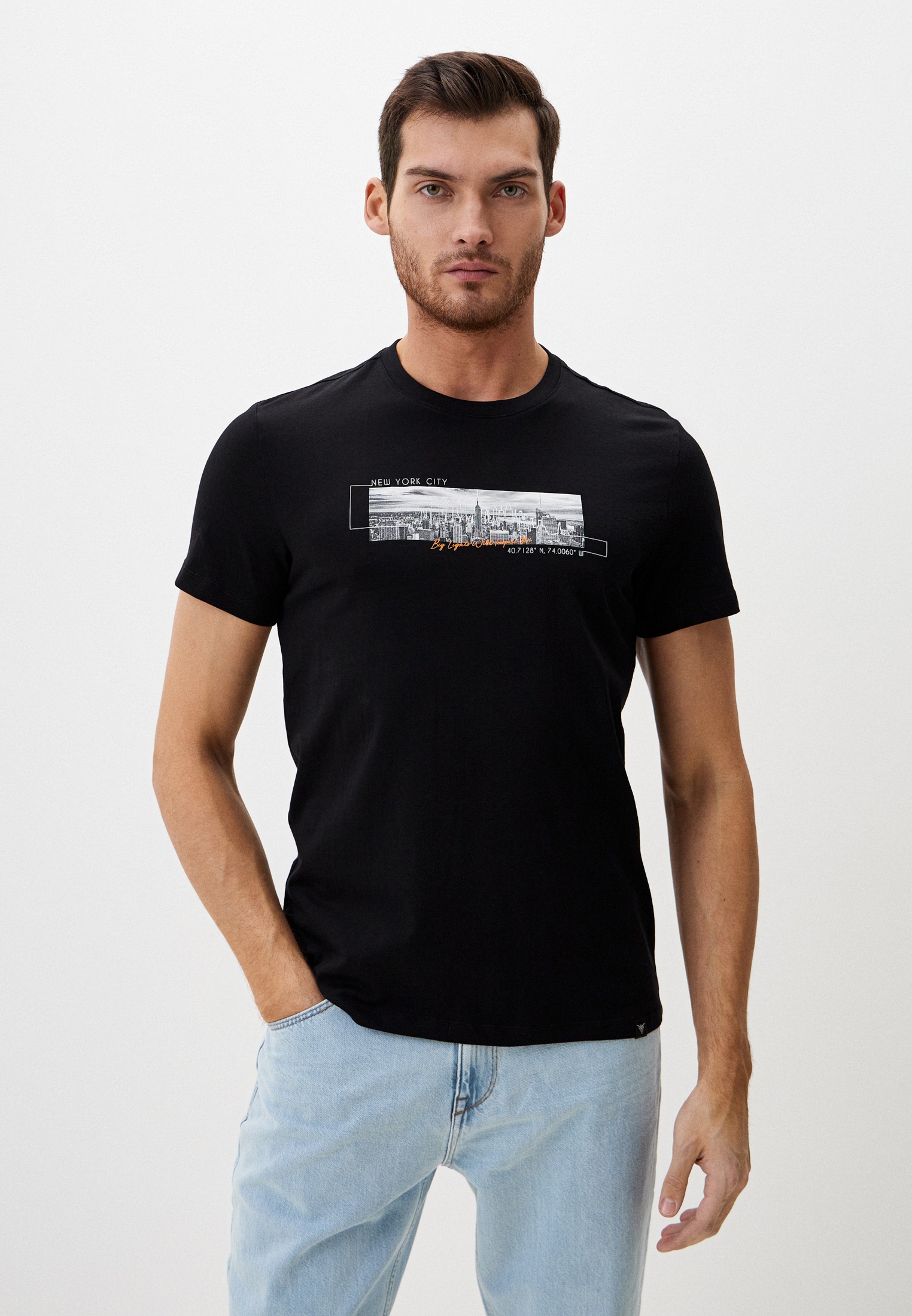 Футболка с коротким рукавом Colin's CL1067636_Q1.V1_BLK