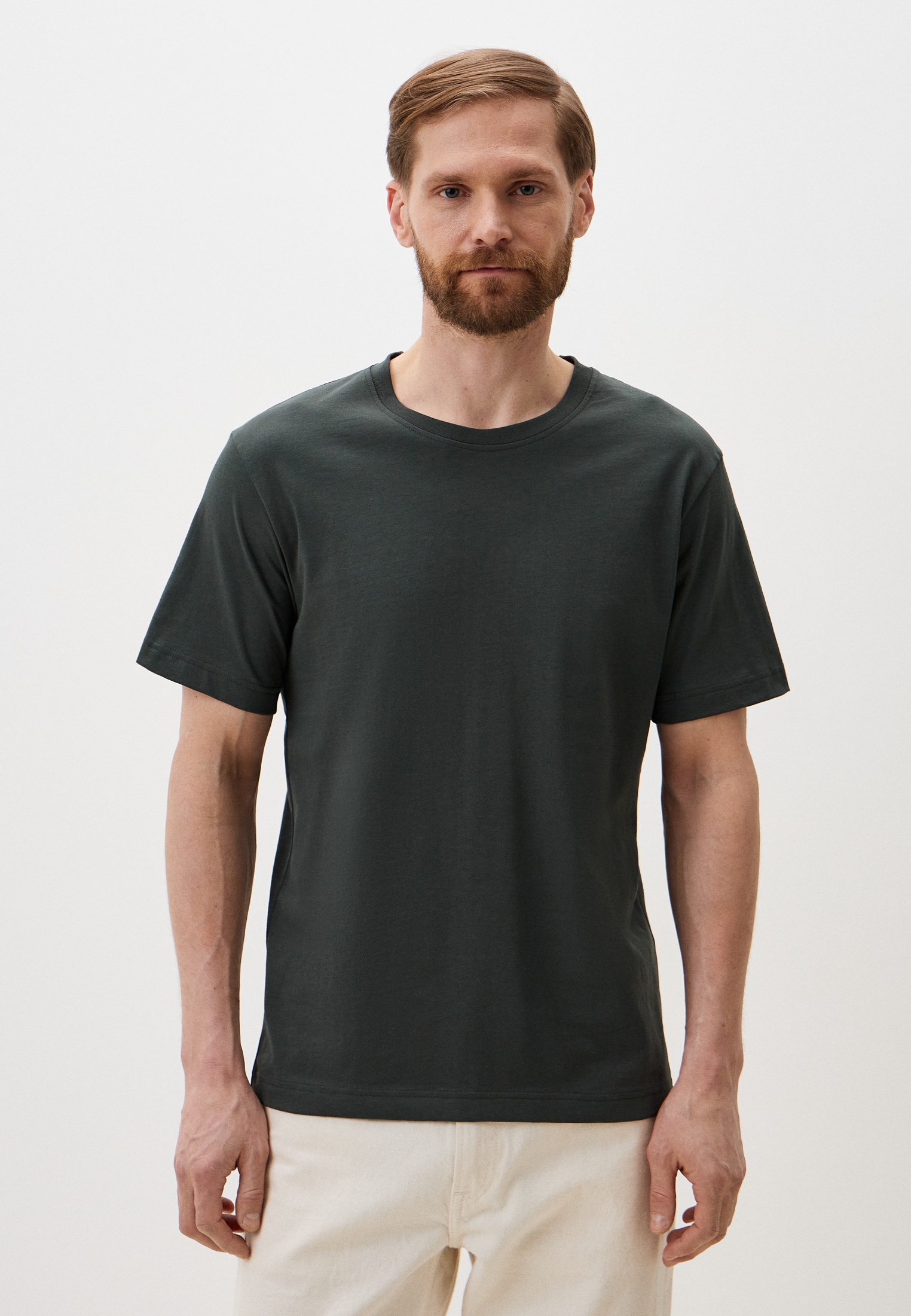 Футболка с коротким рукавом MARK FORMELLE 111877/24-3573Ц-0/темный лес