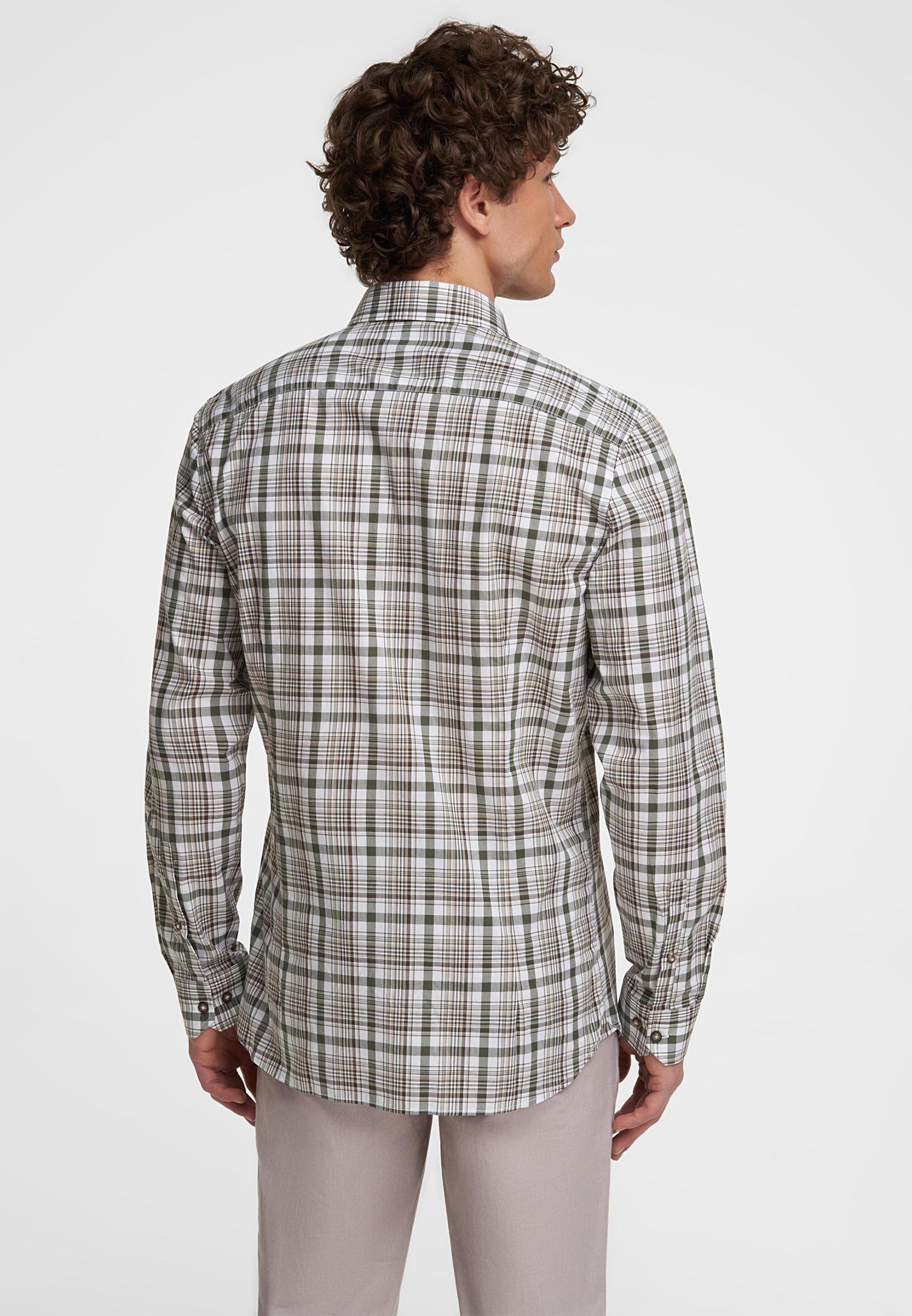 Рубашка с длинным рукавом Henderson SHL-2179-X_KHAKI