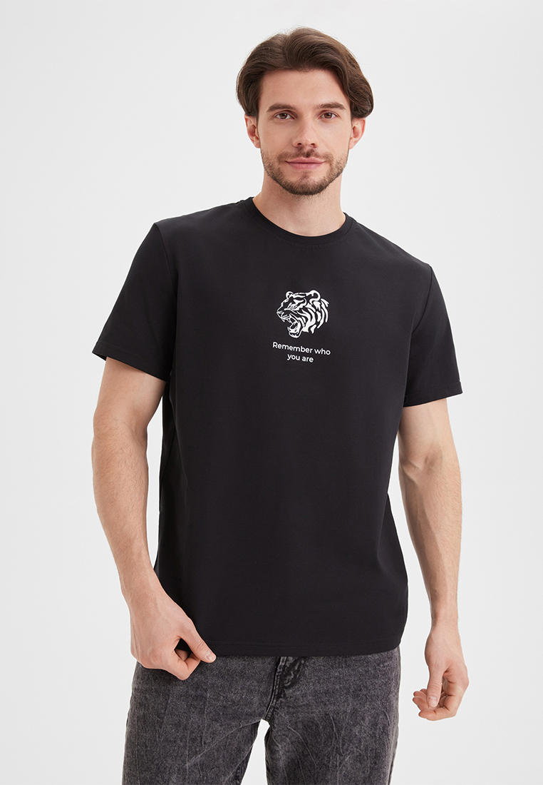 Футболка с коротким рукавом BARMARISKA ФМ-Б0282-черный-tiger