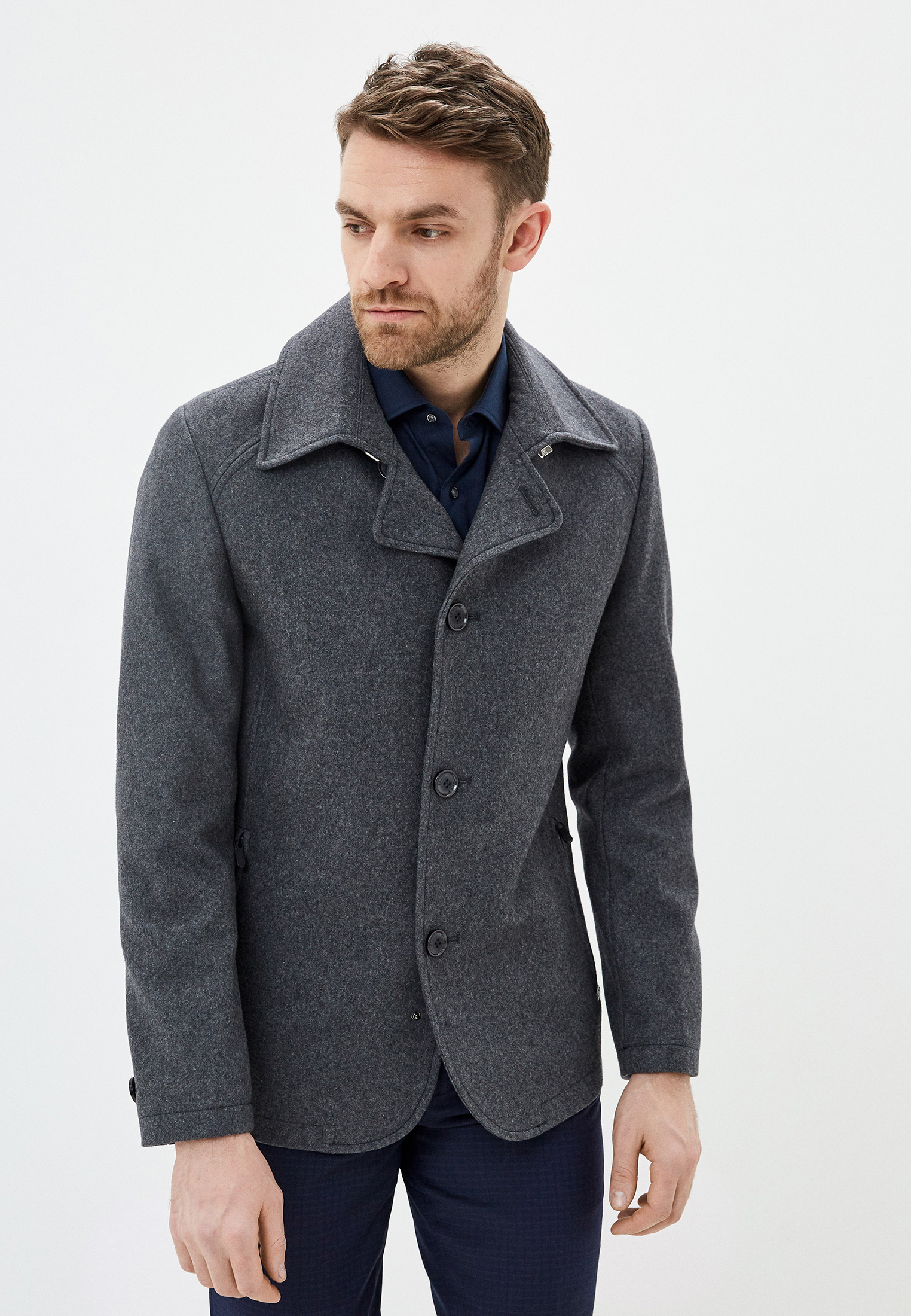 Мужские пальто BAZIONI 5024 S VOYAGE GREY/ПАЛЬТО 46/176