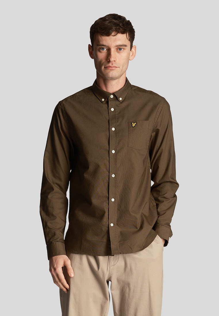 Рубашка с длинным рукавом Lyle&Scott LW1302VOG_W485 Olive_L
