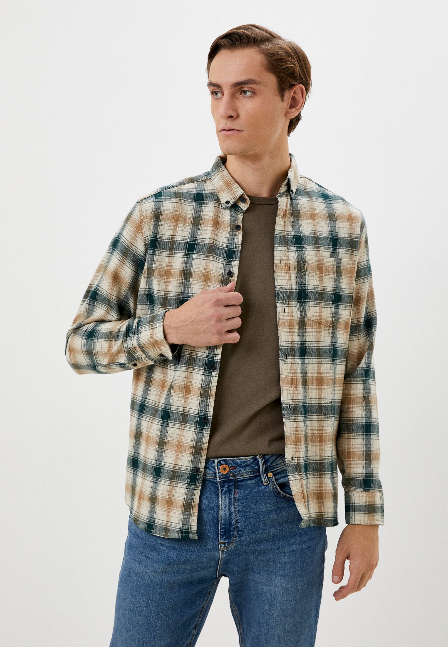 Рубашка с длинным рукавом Colin's CL1059766_KHAKI
