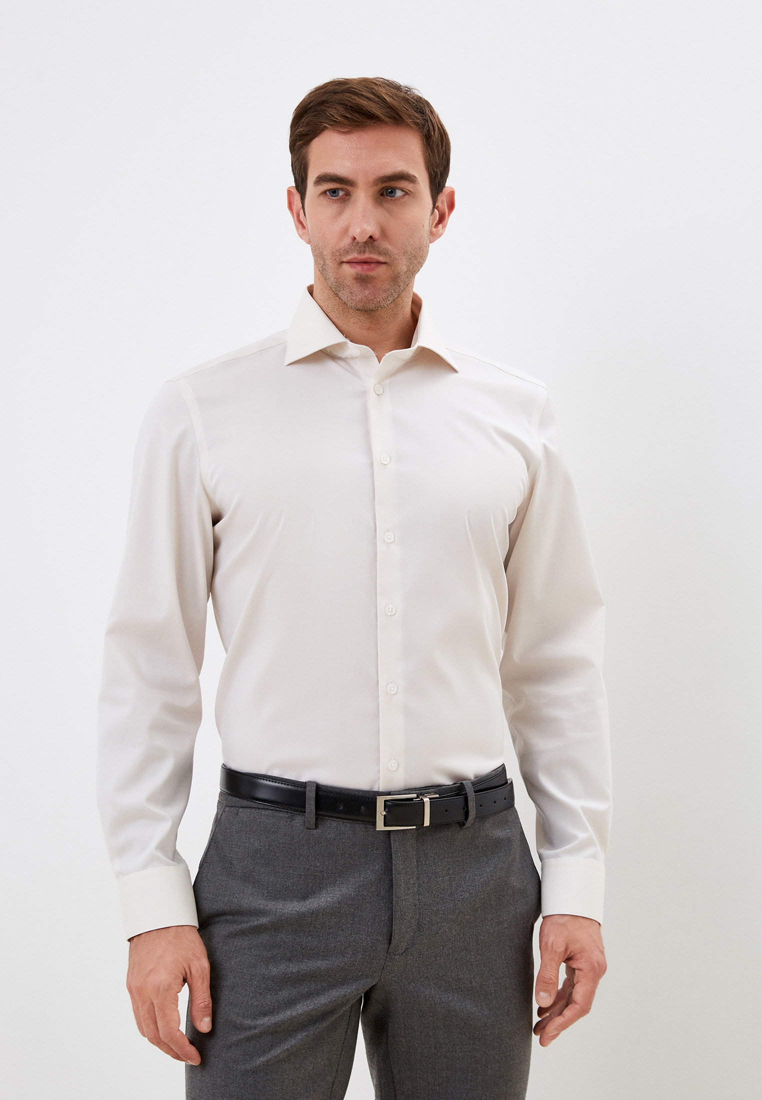 Рубашка с длинным рукавом Henderson SHL-1970-S_IVORY