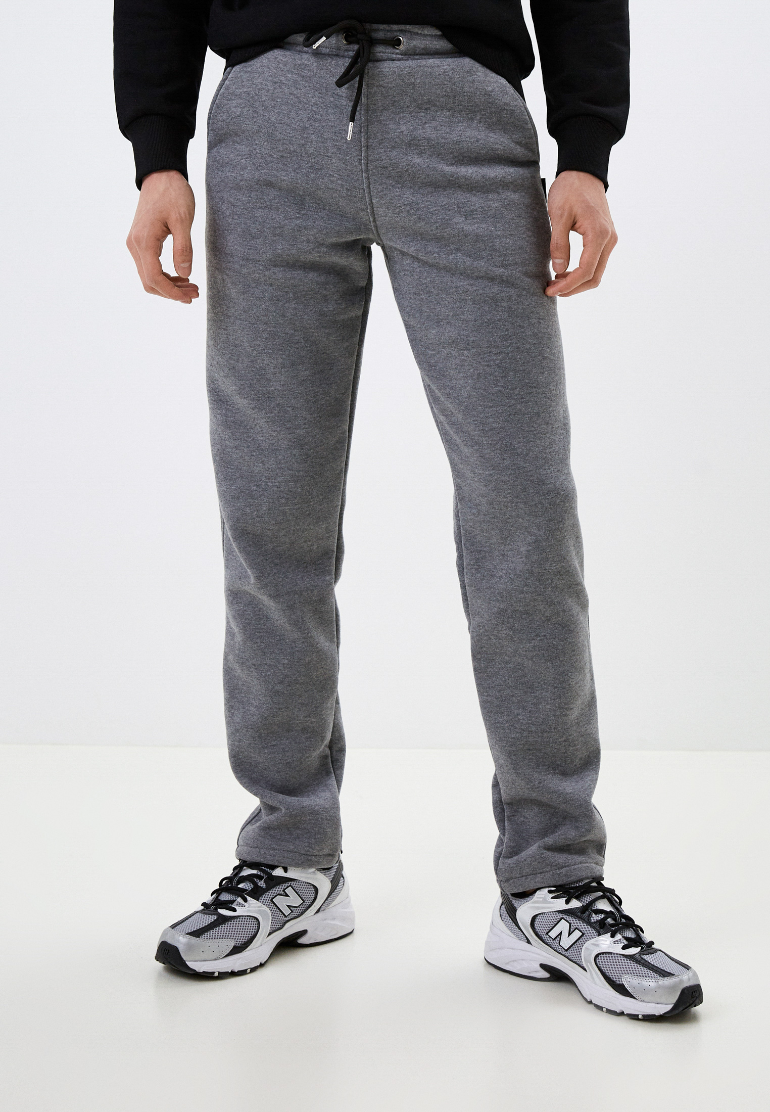 Мужские спортивные брюки D.S 8058-темный меланж-L