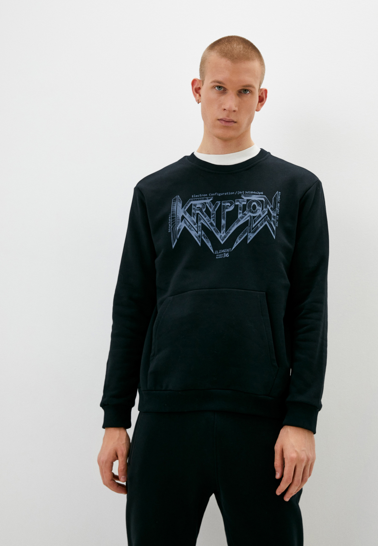 Мужские свитшоты Vitacci (Витачи) SP88037-05_синий_44-46 (S)