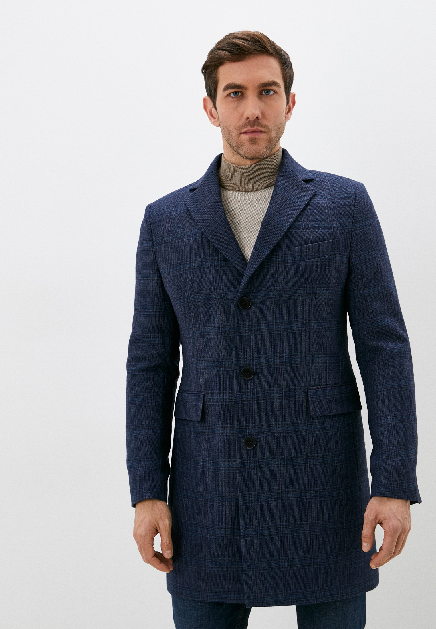 Мужские пальто BAZIONI 2053У MS HANTER NAVY/ Пальто мужское
