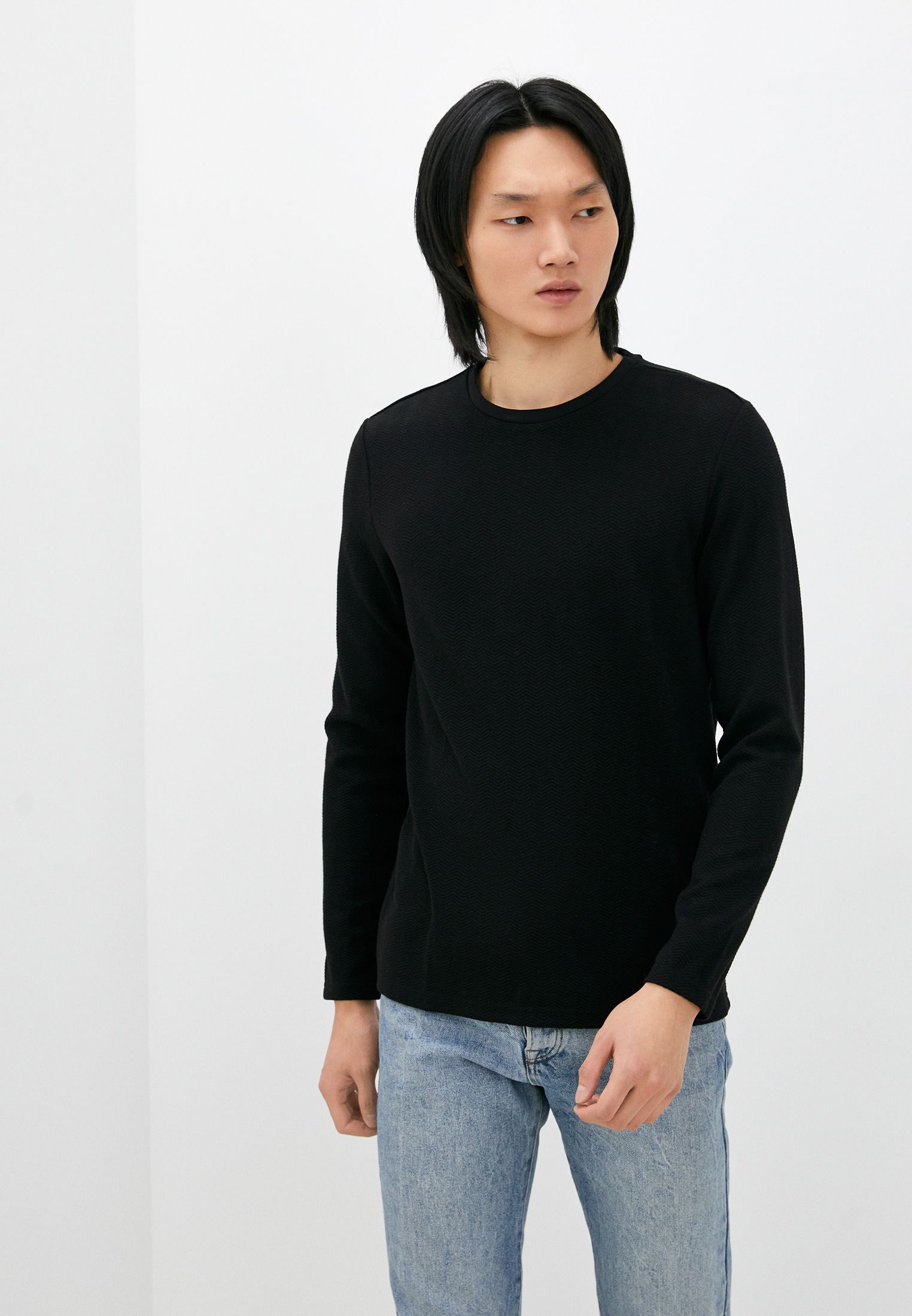 Футболка с длинным рукавом Colin's CL1060482_BLACK