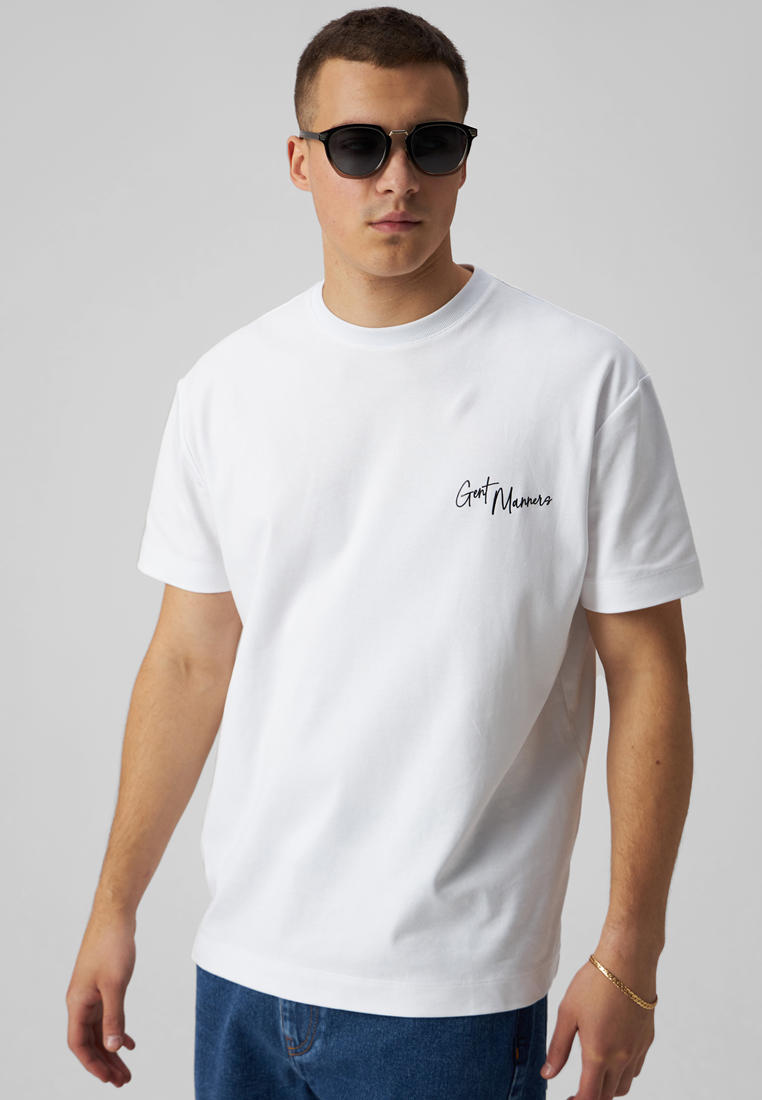 Футболка с коротким рукавом Gent Manners 01_09T_WH_L