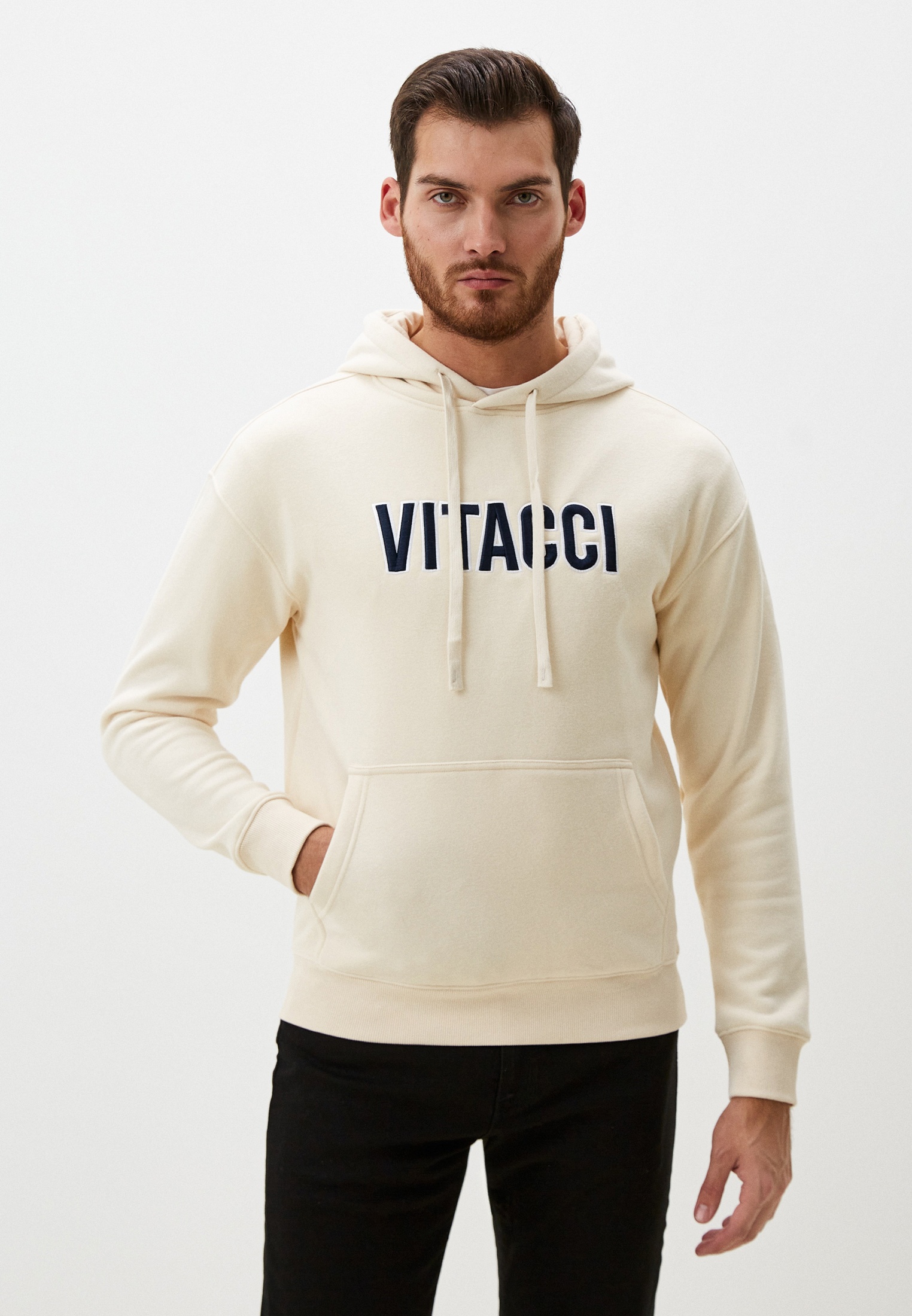 Мужские худи Vitacci (Витачи) TM015-34_бежевый_M