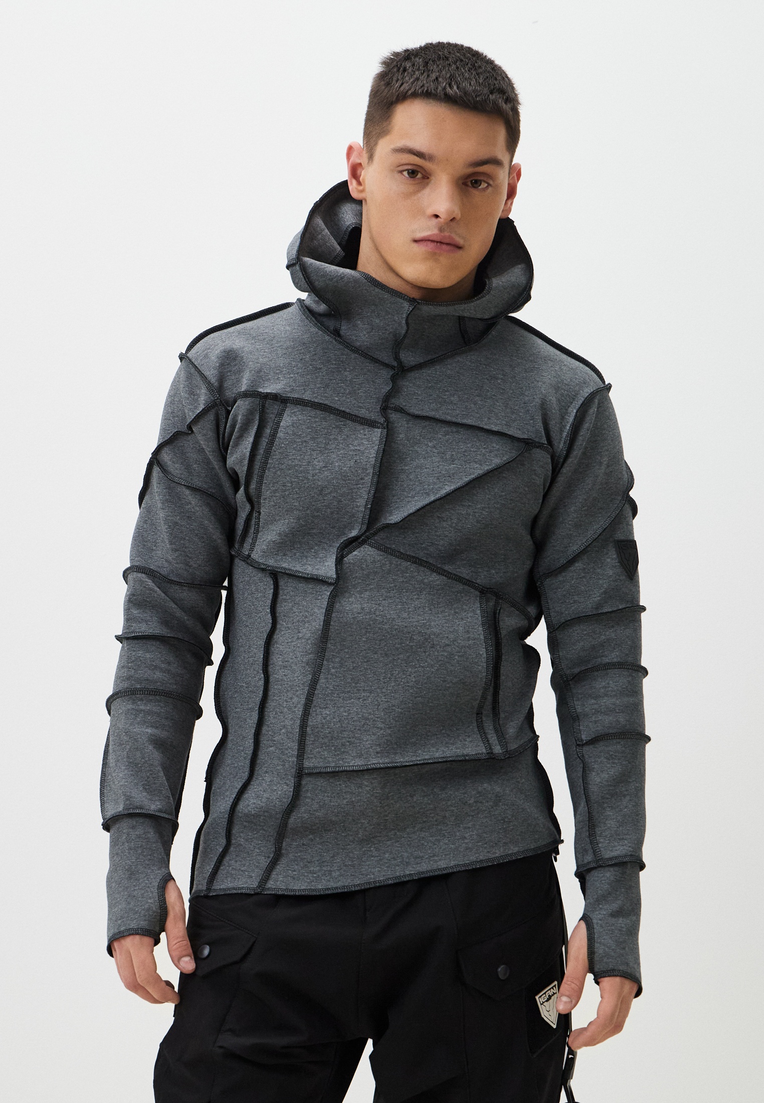 Мужские худи Igan 0315-dual-i-black-gray-3XL