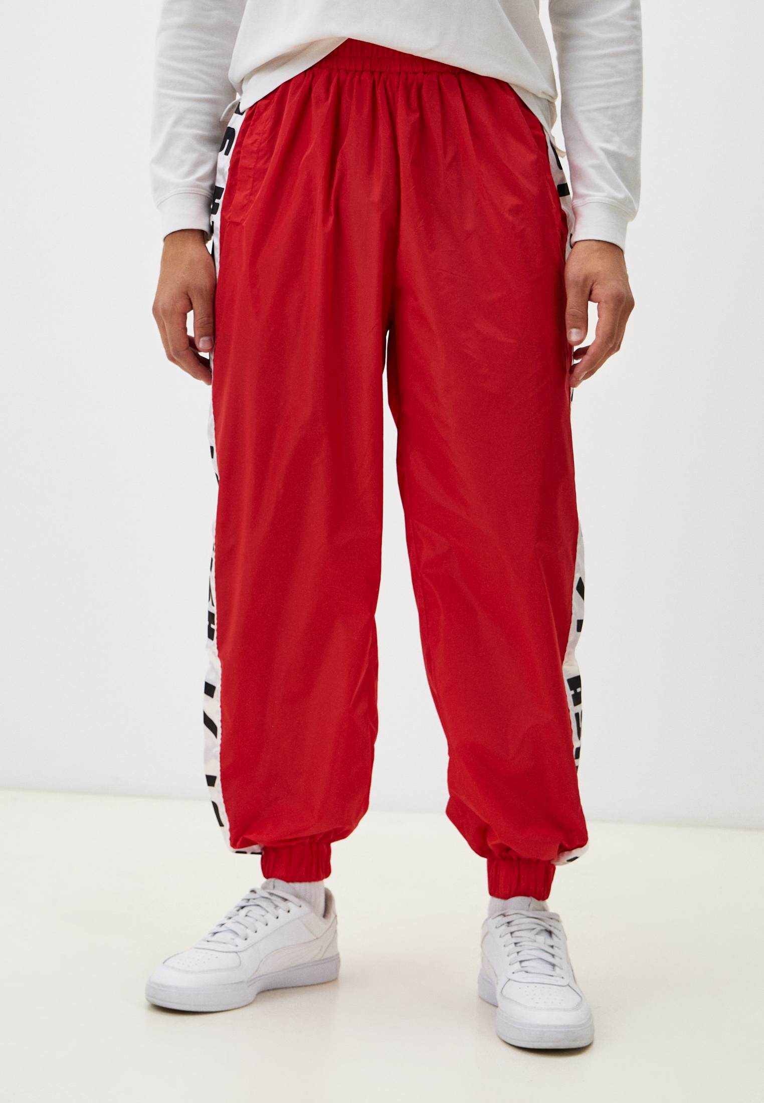 Мужские спортивные брюки Asia st 71 Ast71.suit-nylon-red.pants-l