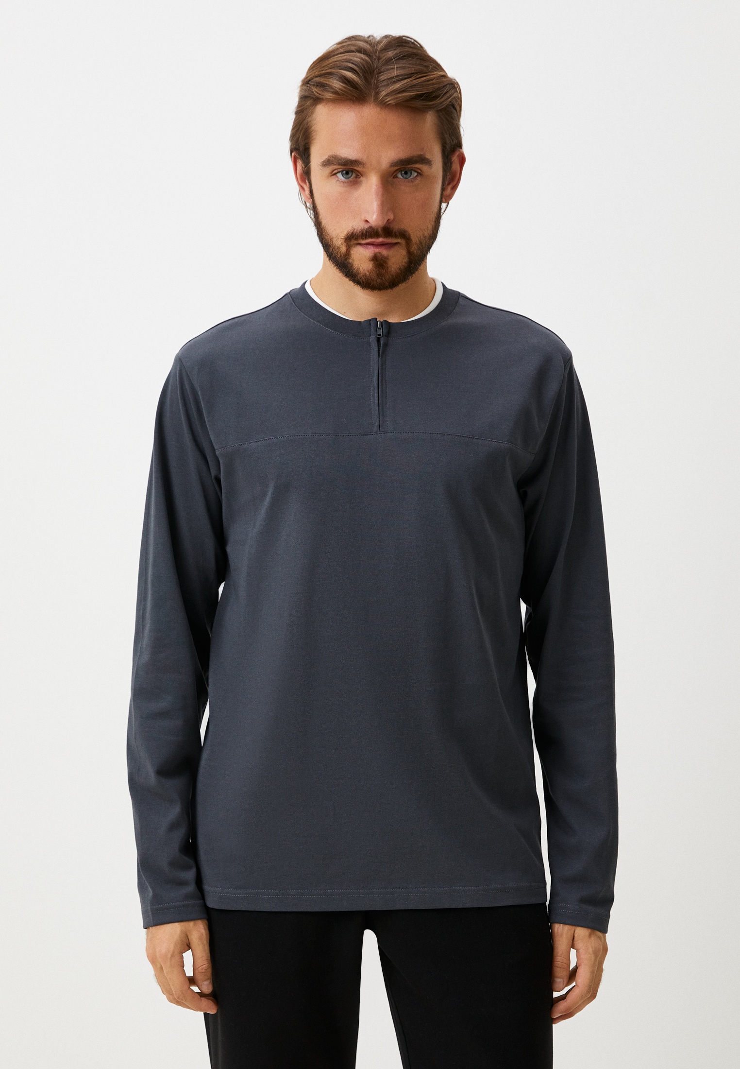 Футболка с длинным рукавом Qwentiny p8101/AC_тсер-2XL