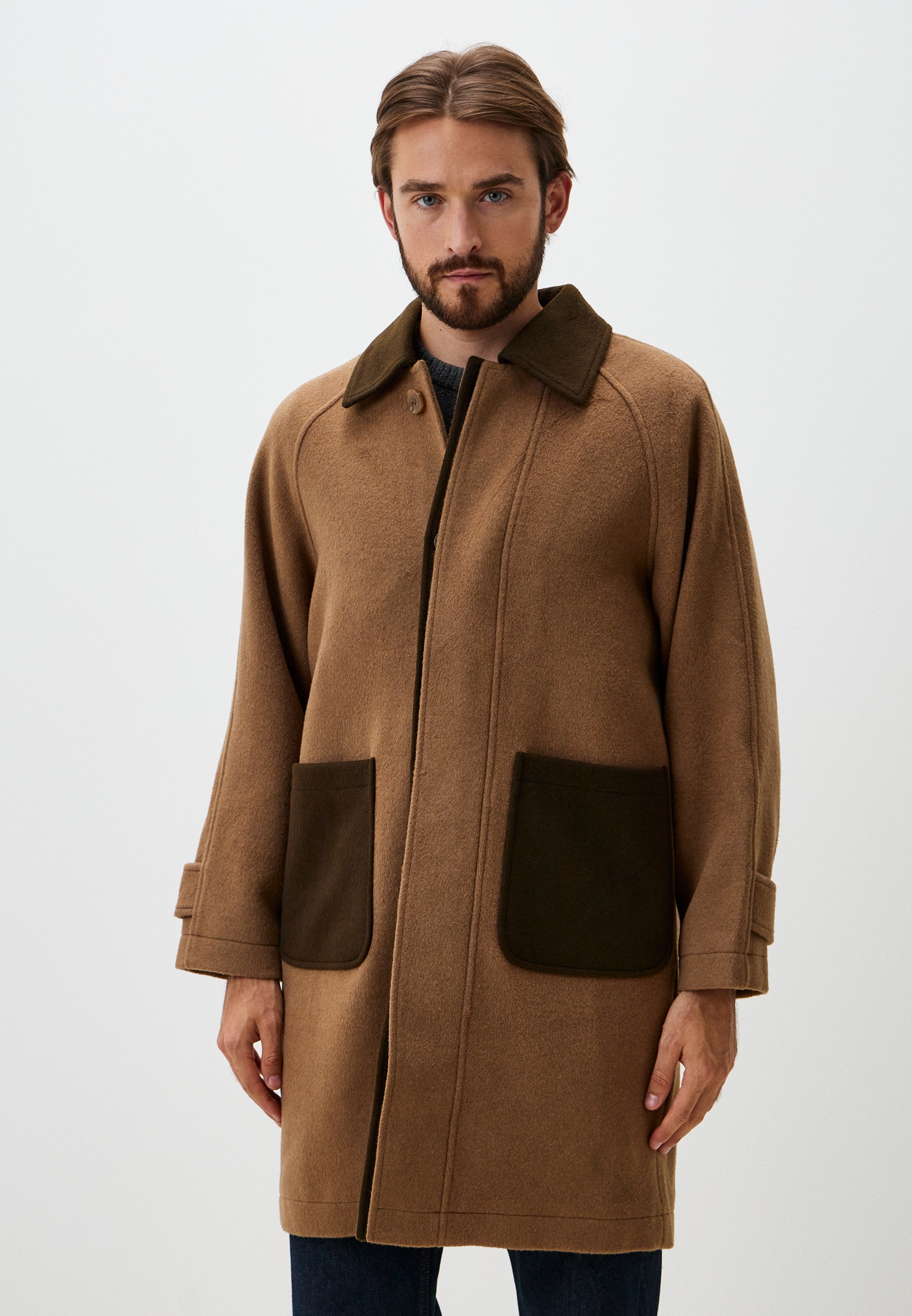 Мужские пальто Rushbay RB68120-brown-L