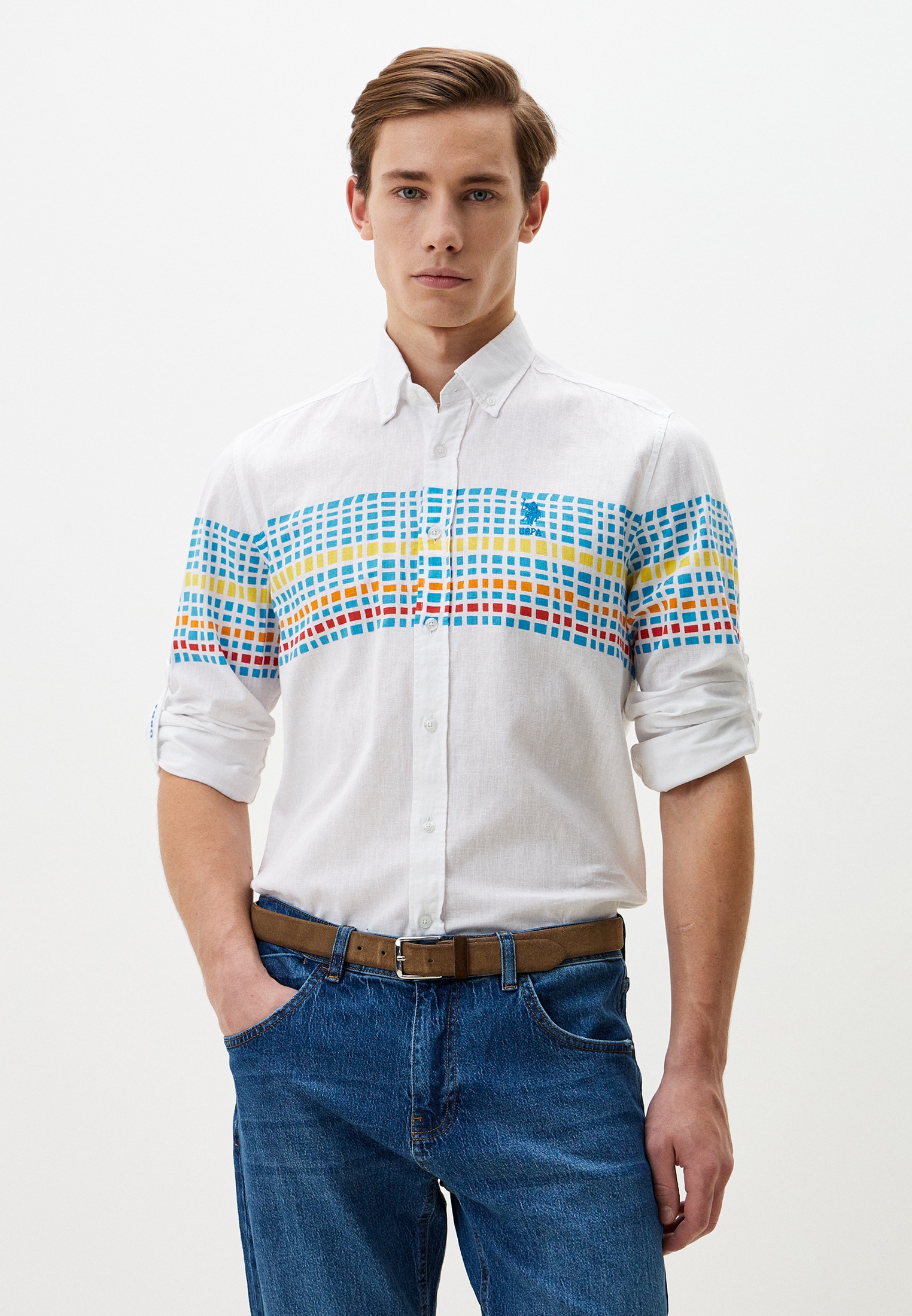 Рубашка с длинным рукавом U.S. Polo Assn. G081SZ0040SAMUEL-VR045-XXL