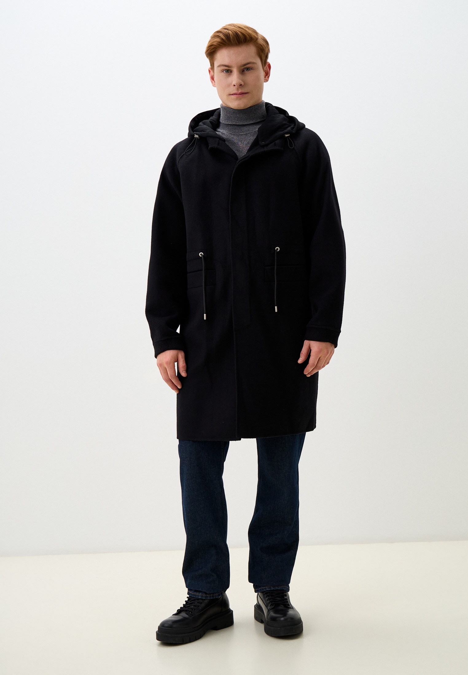 Мужские пальто Qwentiny Пальто однобортное Qwentiny