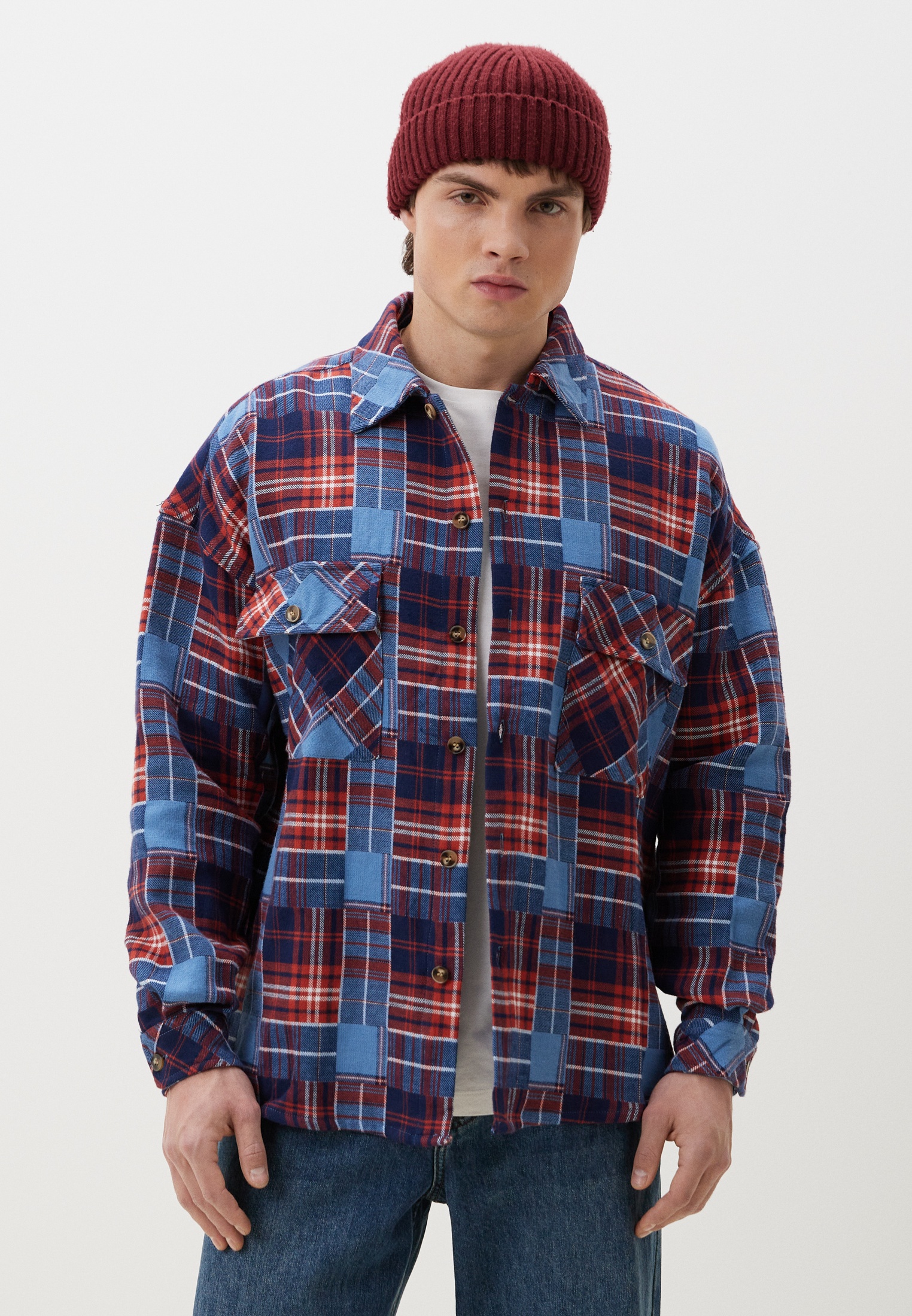 Рубашка с длинным рукавом Qwentiny 3555/YD_кра-M