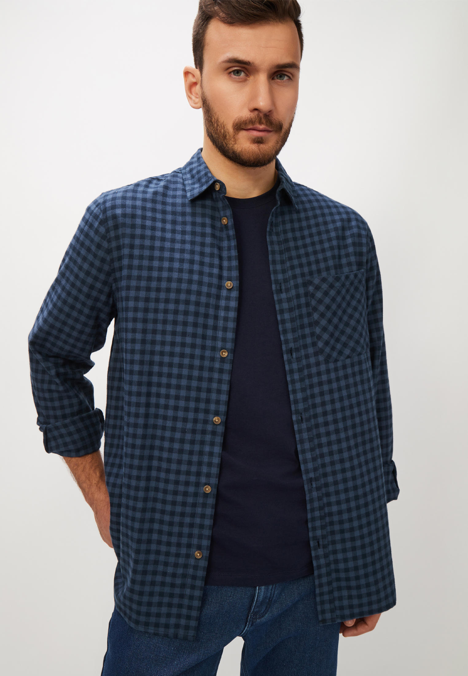 Рубашка с длинным рукавом Modis (Модис) Рубашка Modis