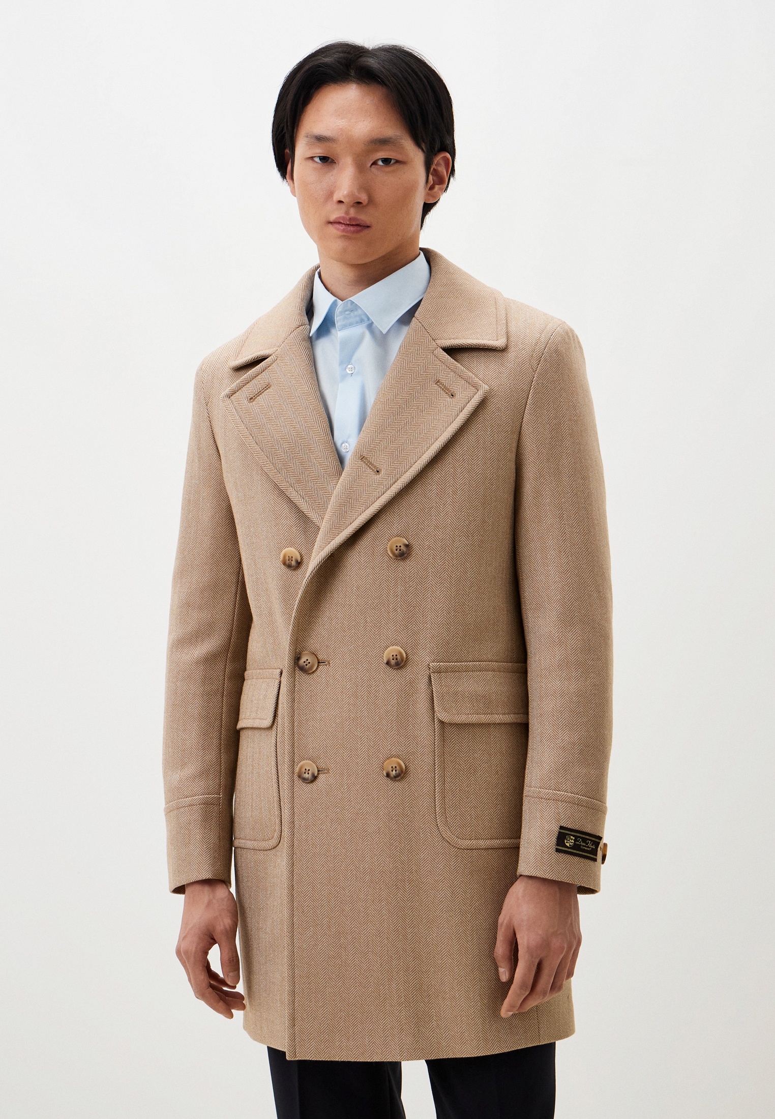 Мужские пальто BAZIONI 2066 MS SARNO BEIGE/Пальто мужское 46/176