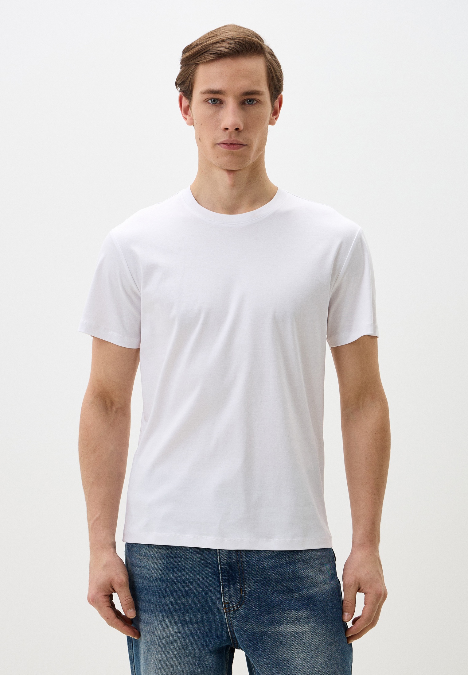 Футболка с коротким рукавом Bramo PH01M/БЕЛЫЙ L