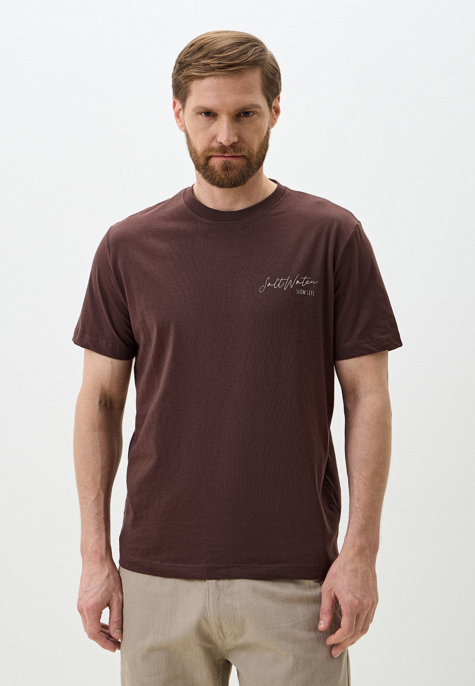 Футболка с коротким рукавом Colin's CL1072833_Q1.V1_BRW_SS25