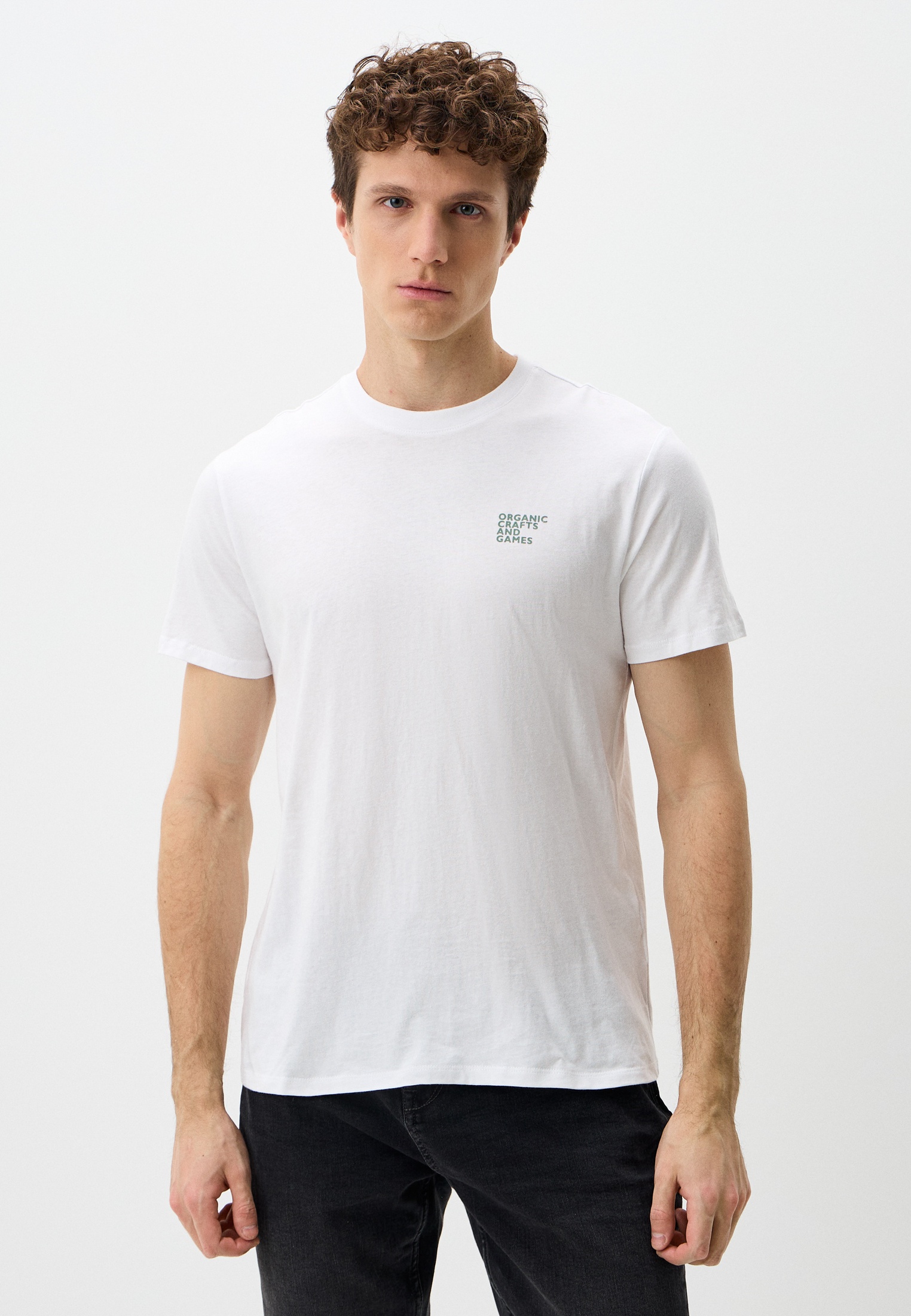 Футболка с коротким рукавом Colin's CL1072999_Q1.V1_WHT_SS25