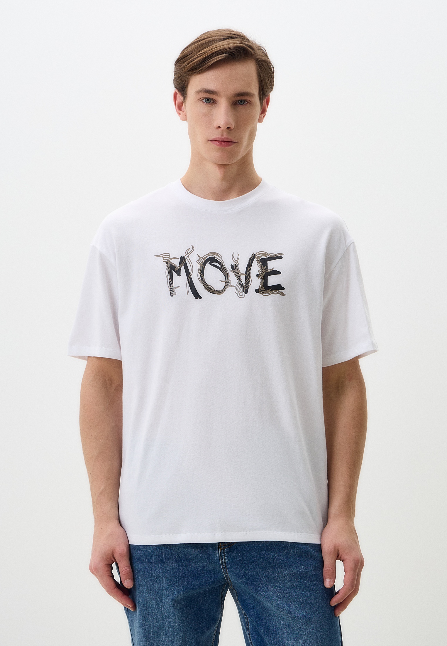 Футболка с коротким рукавом Colin's CL1073006_Q1.V1_WHT_SS25