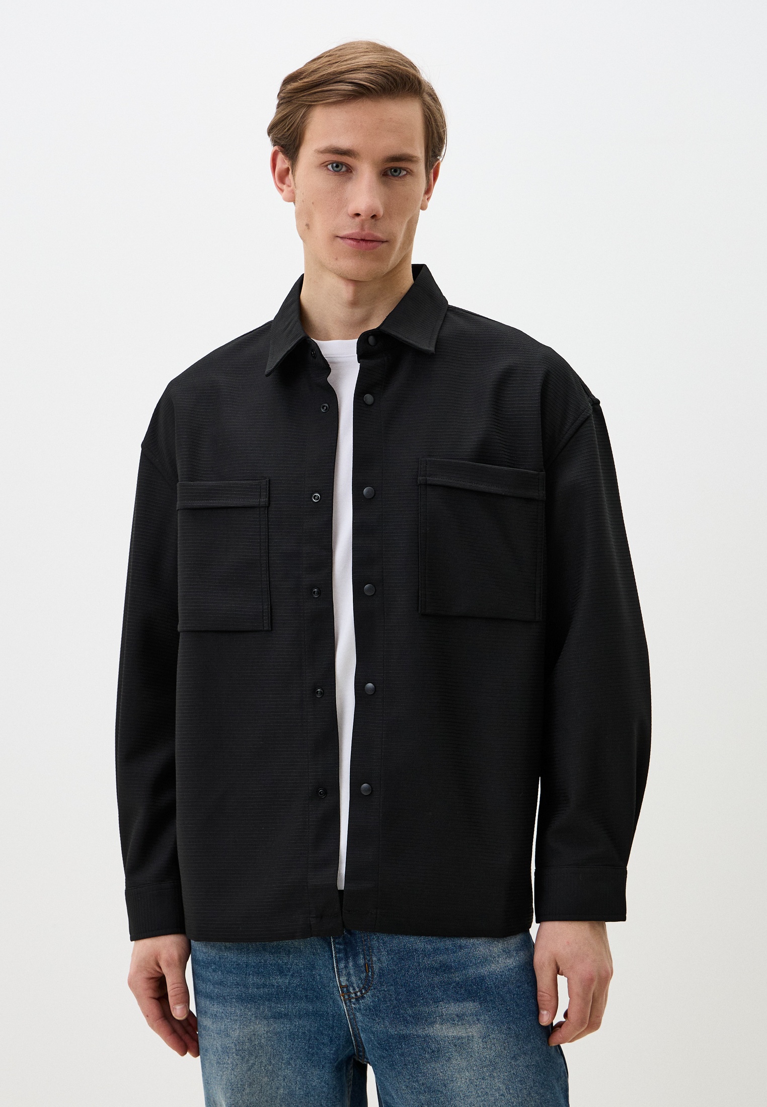 Рубашка с длинным рукавом Rushbay RB6365-black
