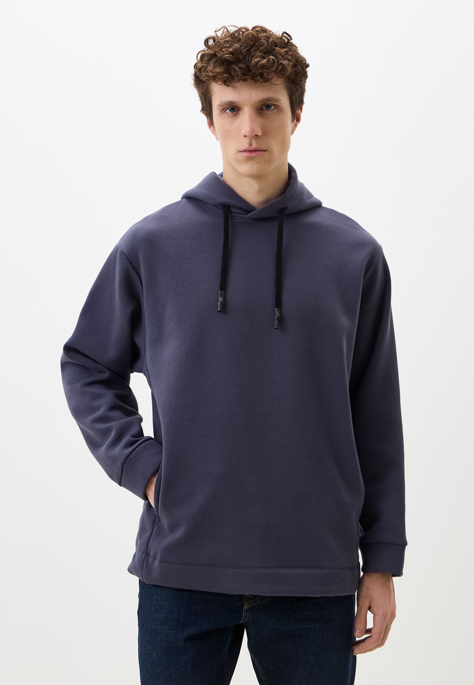 Мужские худи MARK FORMELLE 121861/24-4454Ц-7П/серо -синий