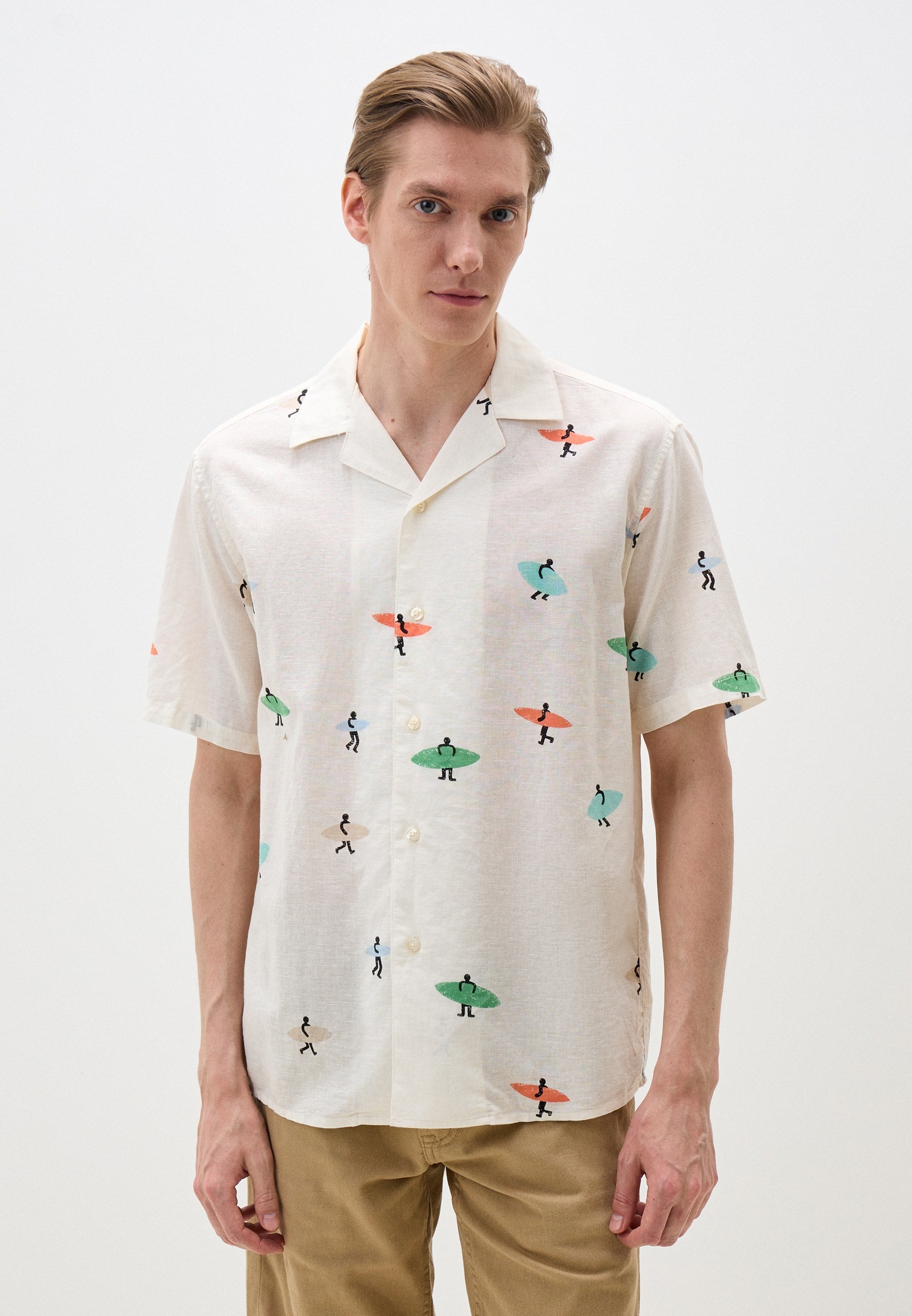 Рубашка с коротким рукавом United Colors of Benetton (Юнайтед Колорс оф Бенеттон) 25P_5HPWUQ05B_61V