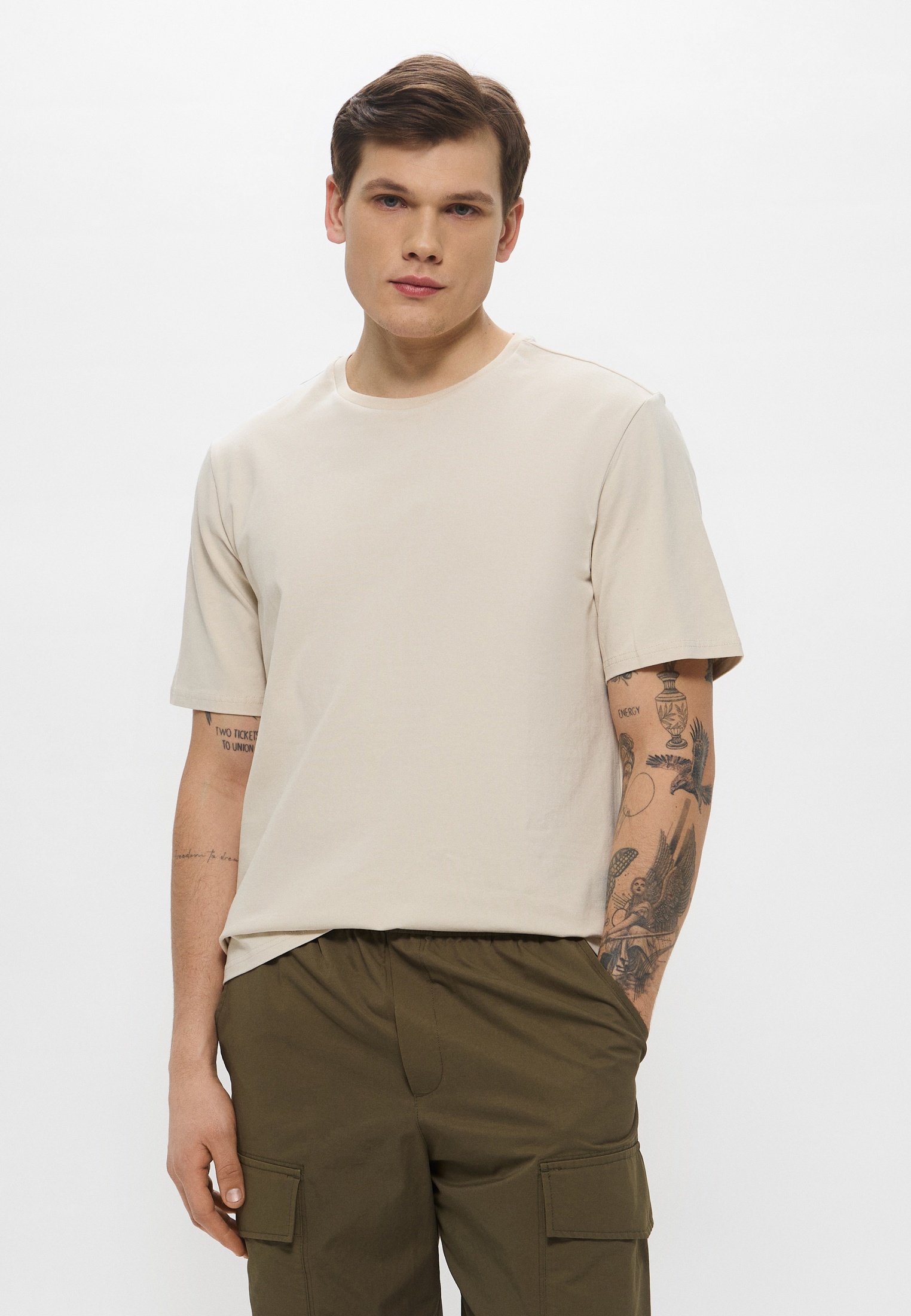 Футболка с коротким рукавом Befree (Бифри) ManTTOPCol5-36