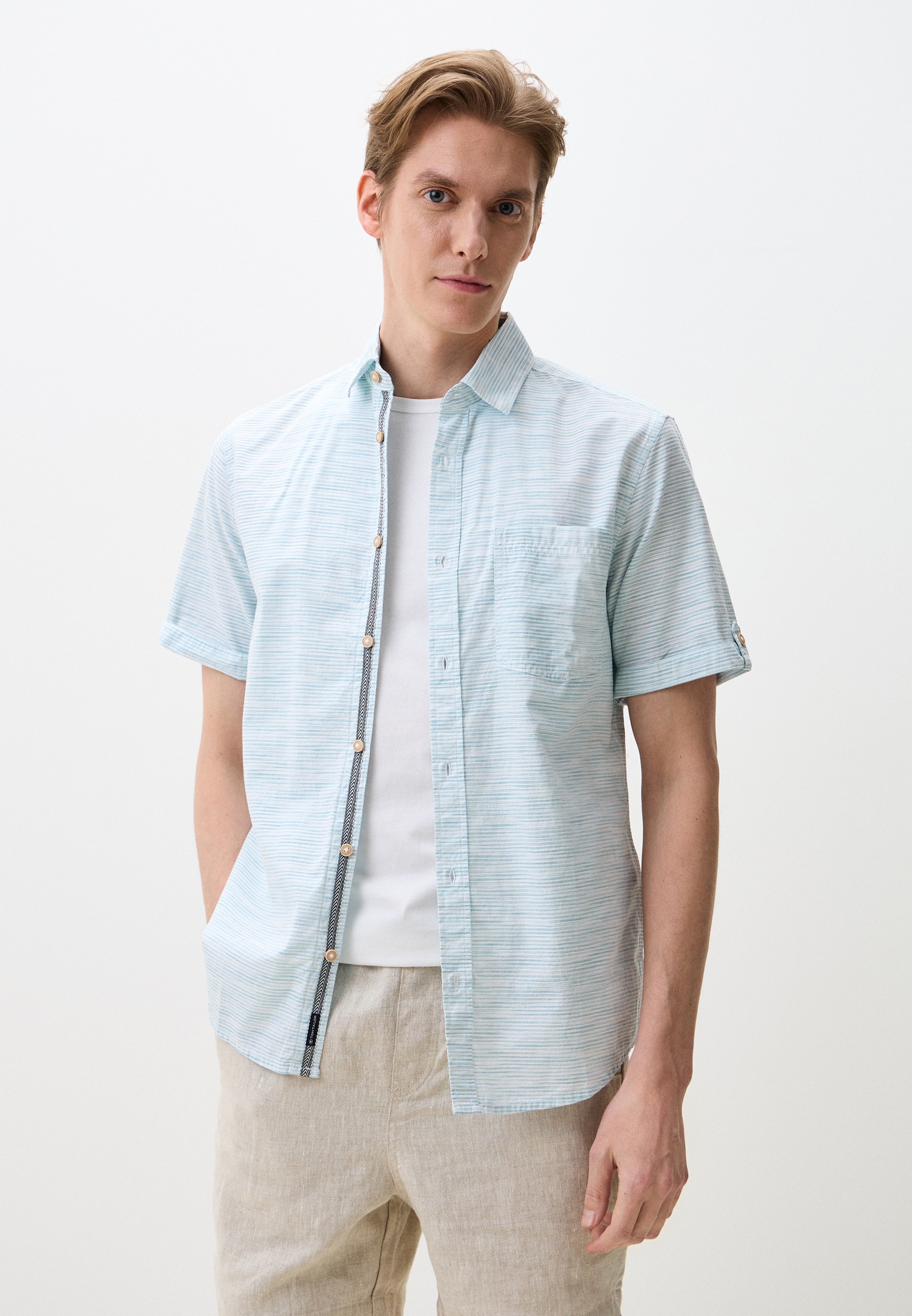 Рубашка с коротким рукавом Tom Tailor (Том Тейлор) Рубашка Tom Tailor