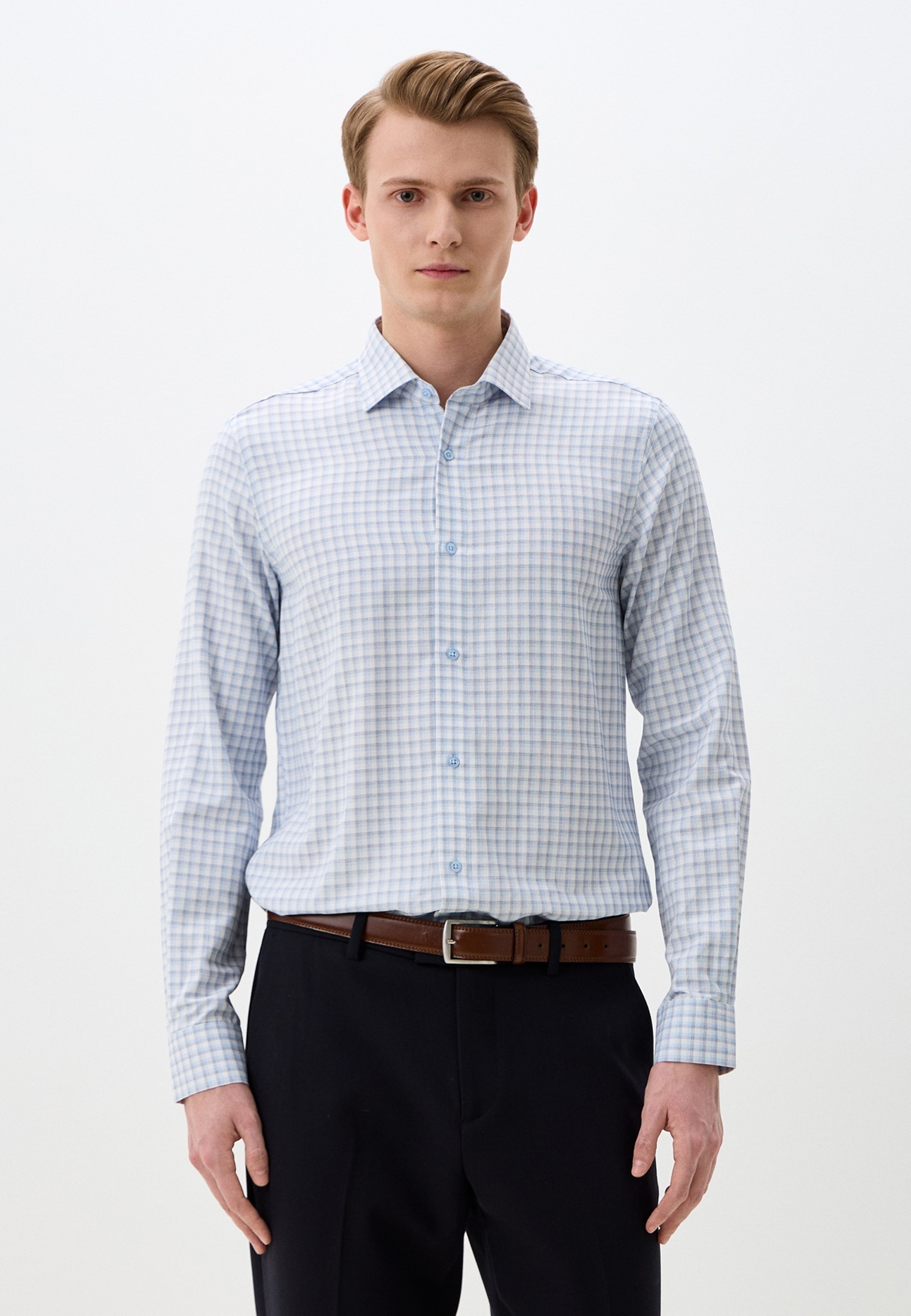 Рубашка с длинным рукавом BAZIONI 66018/1 /  Сорочка мужская