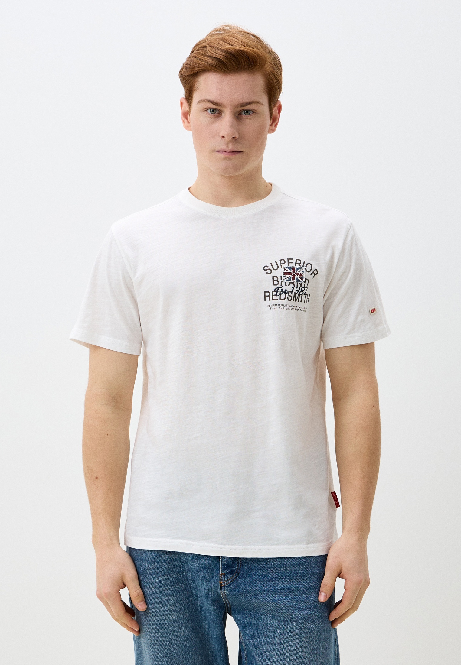 Футболка с коротким рукавом Smithy's SS25MTS118-молочный