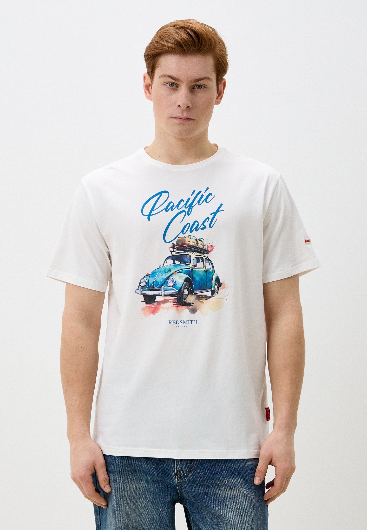 Футболка с коротким рукавом Smithy's SS25MTS124-молочный