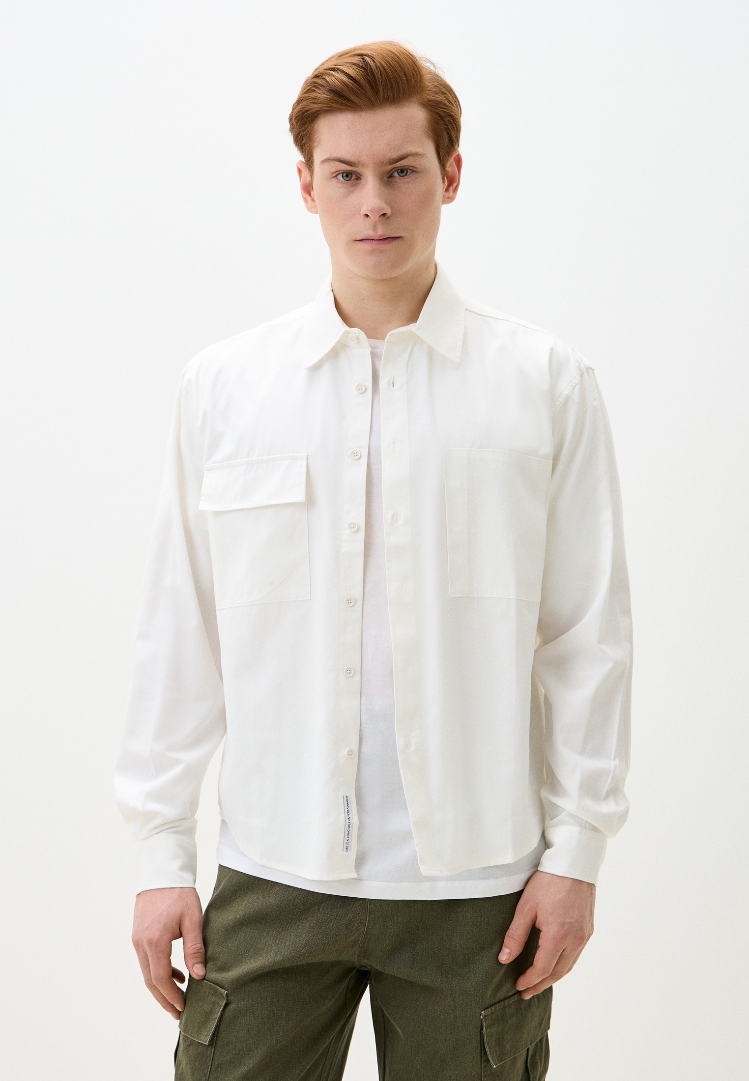 Рубашка с длинным рукавом Qwentiny 2Q-3-P3023-100_бел