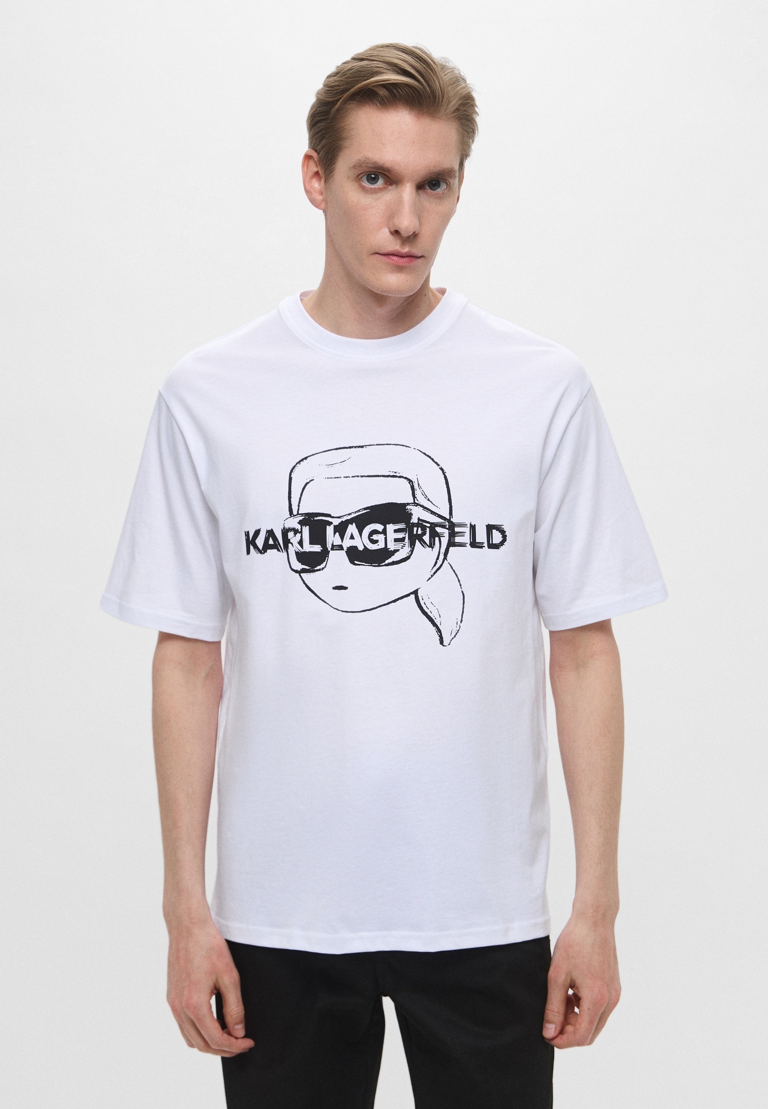 Мужская футболка Karl Lagerfeld (Карл Лагерфельд) A1M17053_100