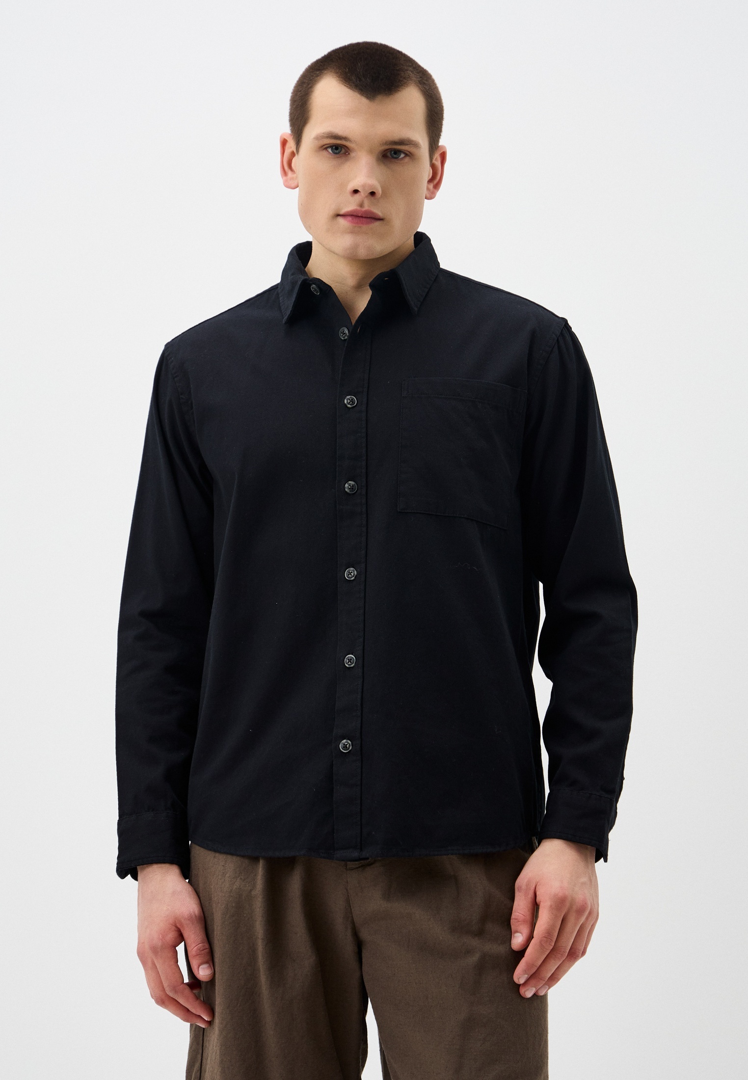 Рубашка с длинным рукавом Colin's CL1073012_Q1.V1_BLK_SS25