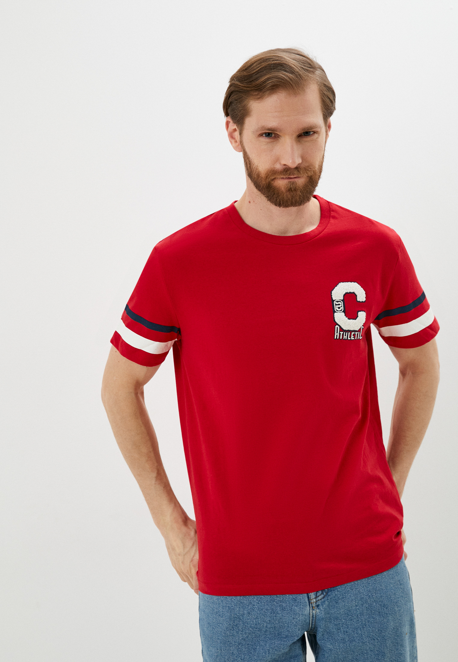 Футболка с коротким рукавом Colin's CL1063279_RED