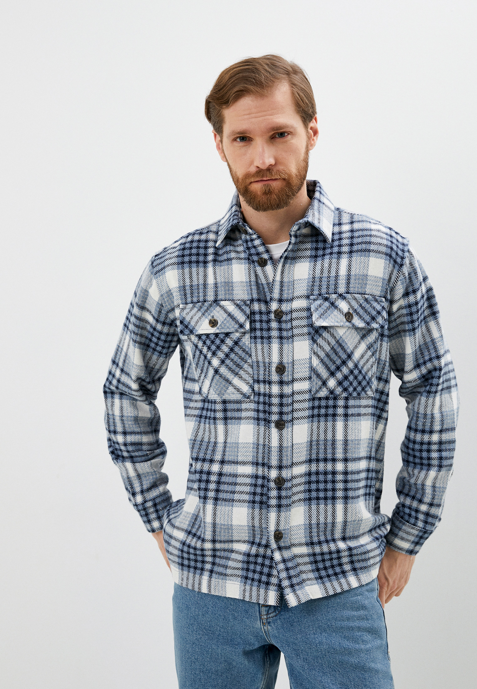 Рубашка с длинным рукавом Colin's CL1061679_INDIGO