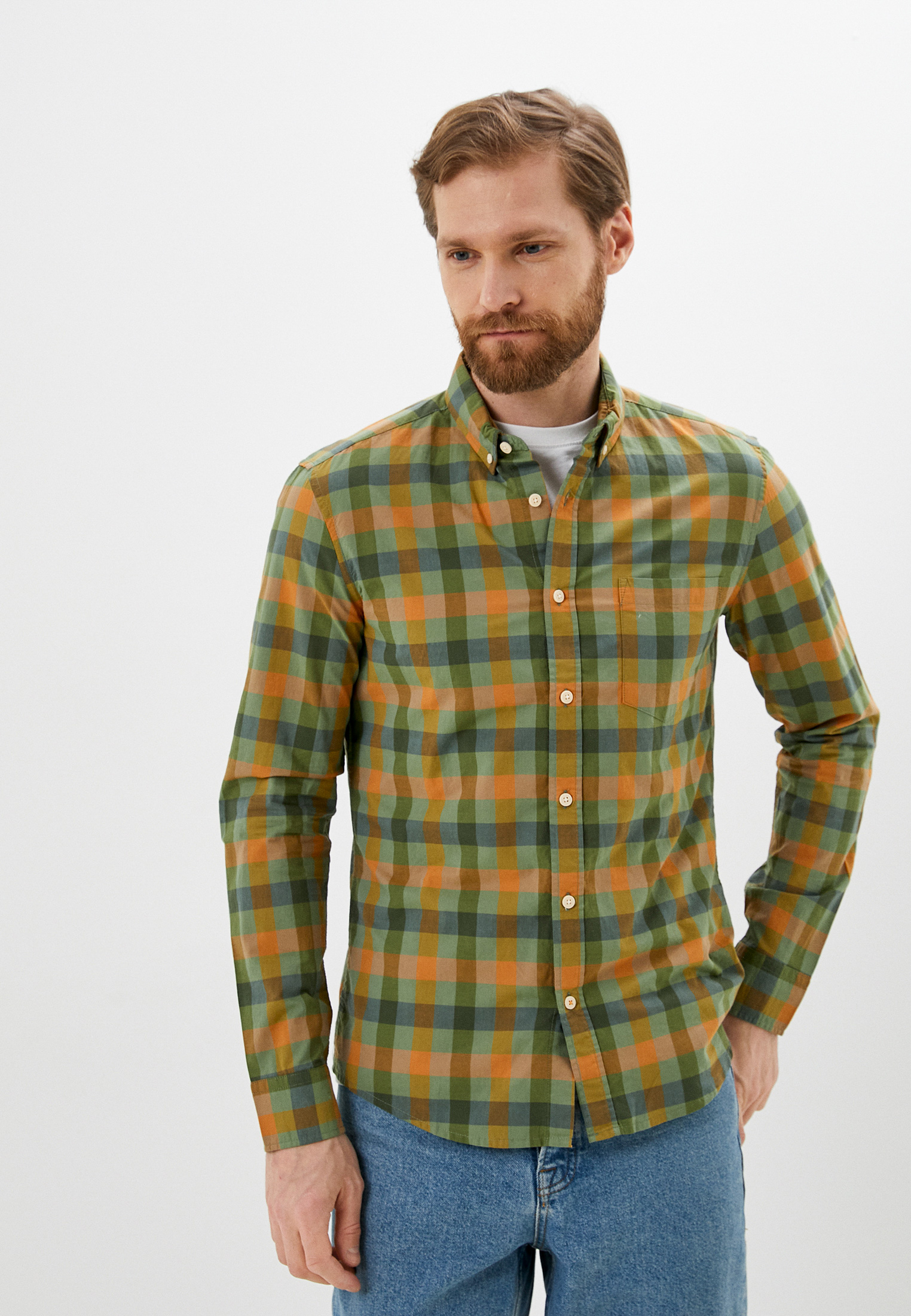 Рубашка с длинным рукавом Colin's CL1062868_KHAKI