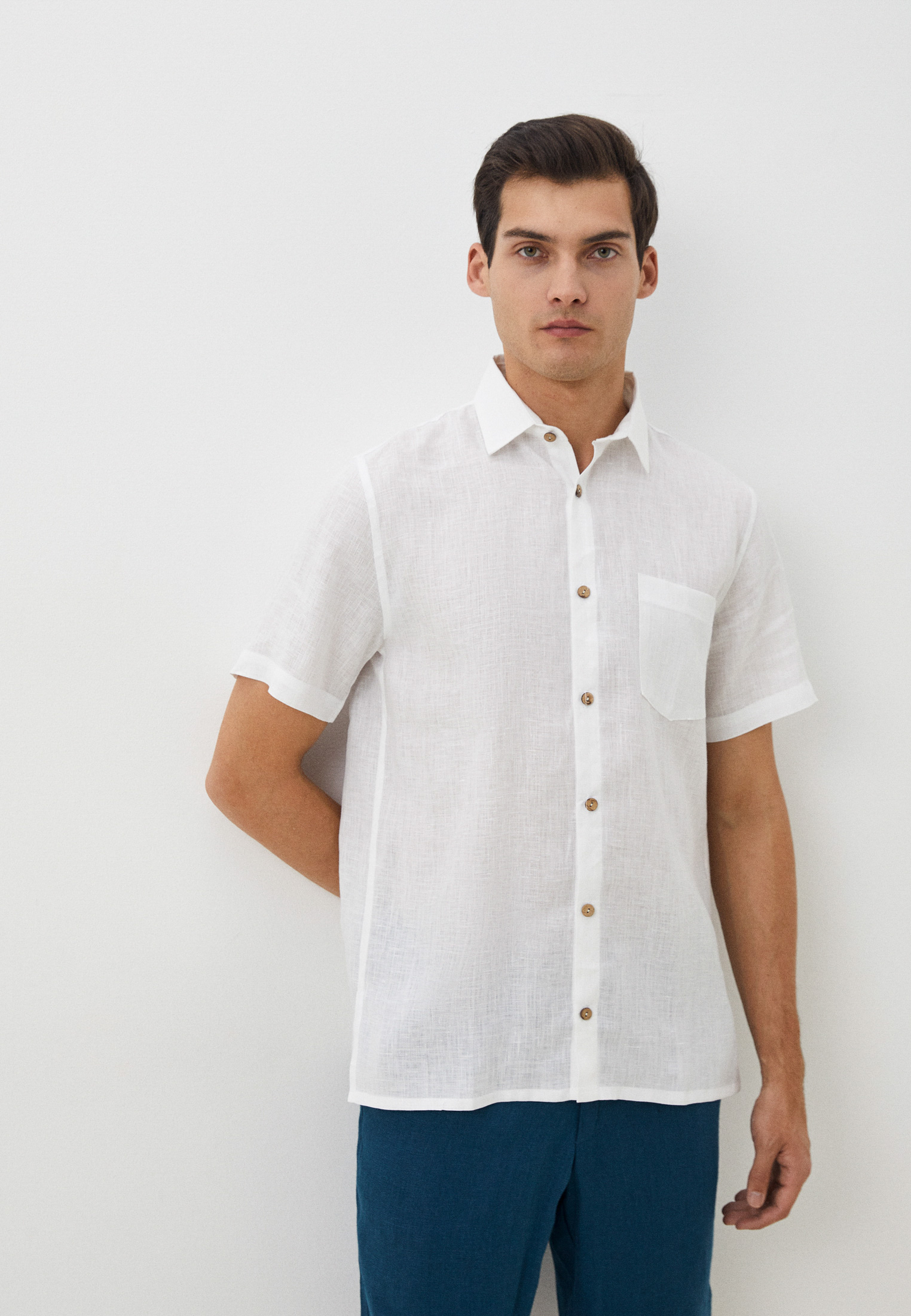 Рубашка с коротким рукавом Изольна 00001573/рубашкаМЛ1-48