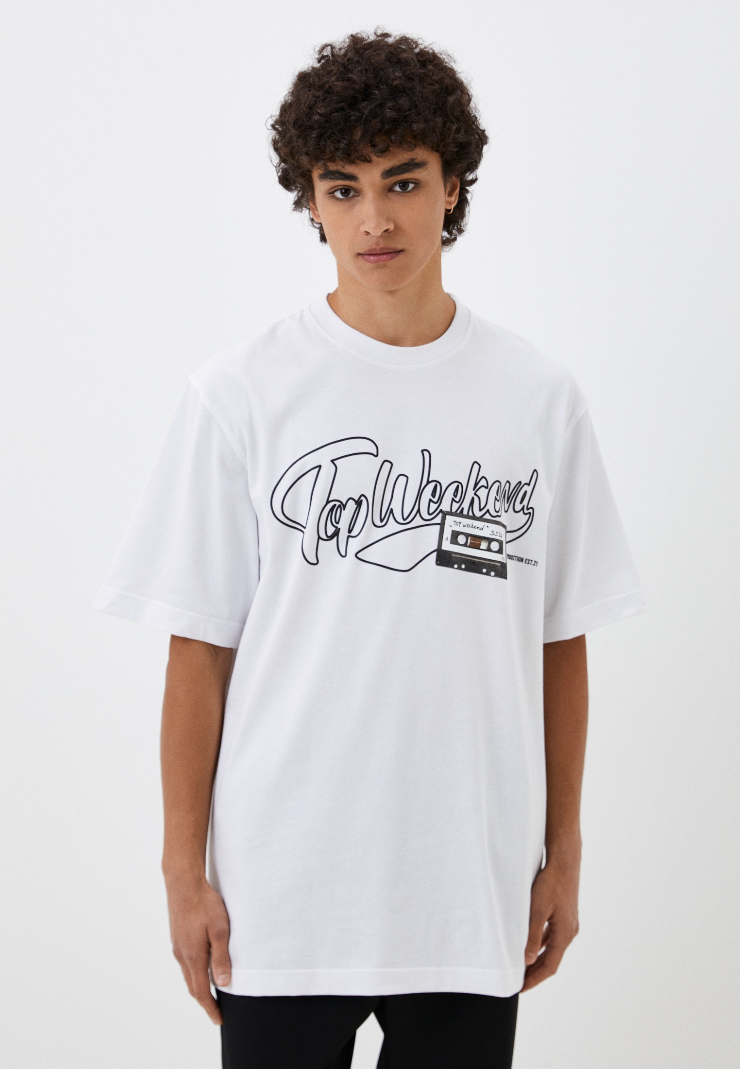 Футболка с коротким рукавом Topclo TC_KS009/WHITE-L