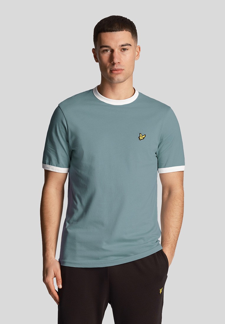 Футболка с коротким рукавом Lyle&Scott TS705VOG_X164 Slate Blue / White_L